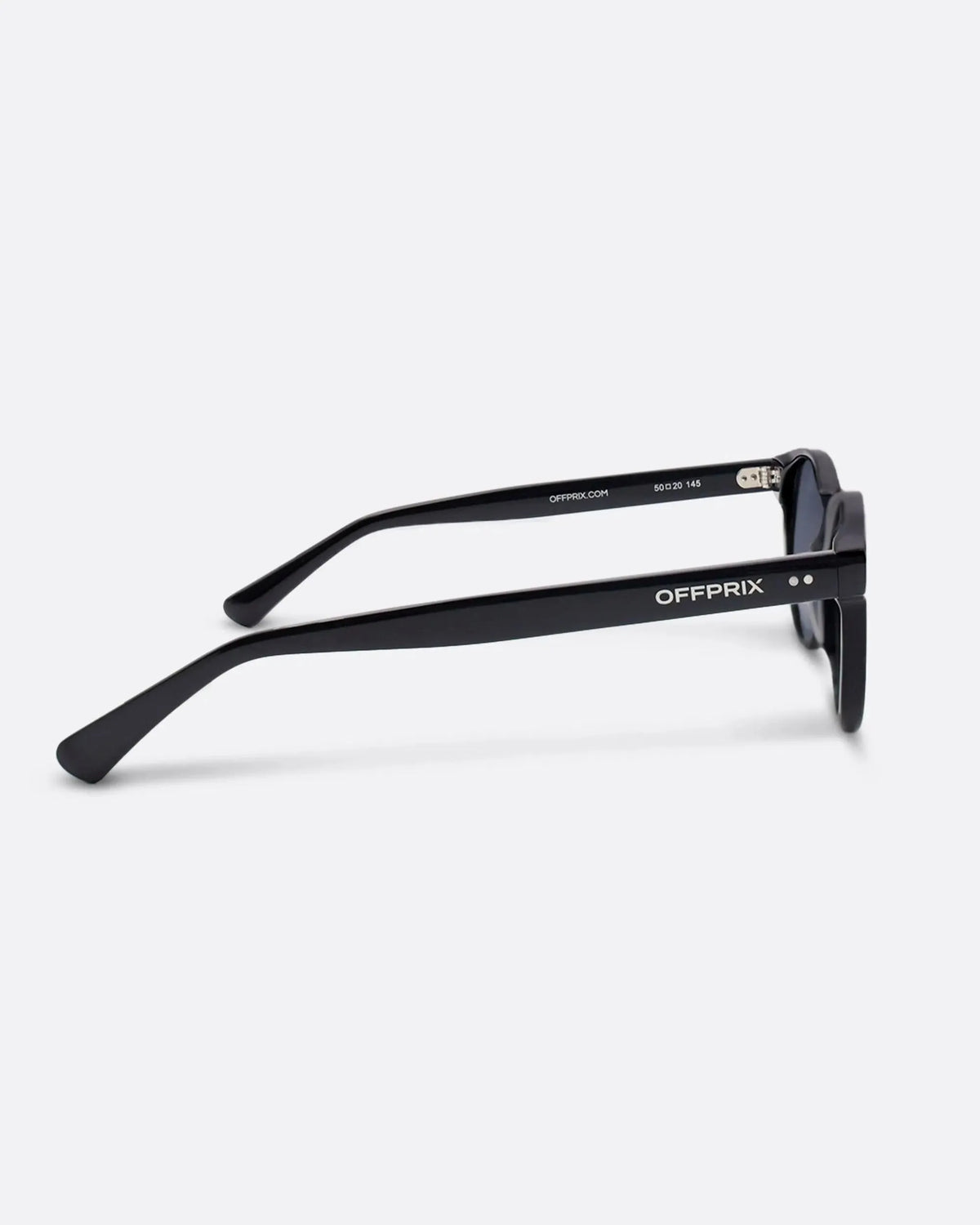 01 - BLACK sunglasses by OFFPRIX made of Italian Mazzucchelli™ acetate with ZEISS™ gradient polarized lenses