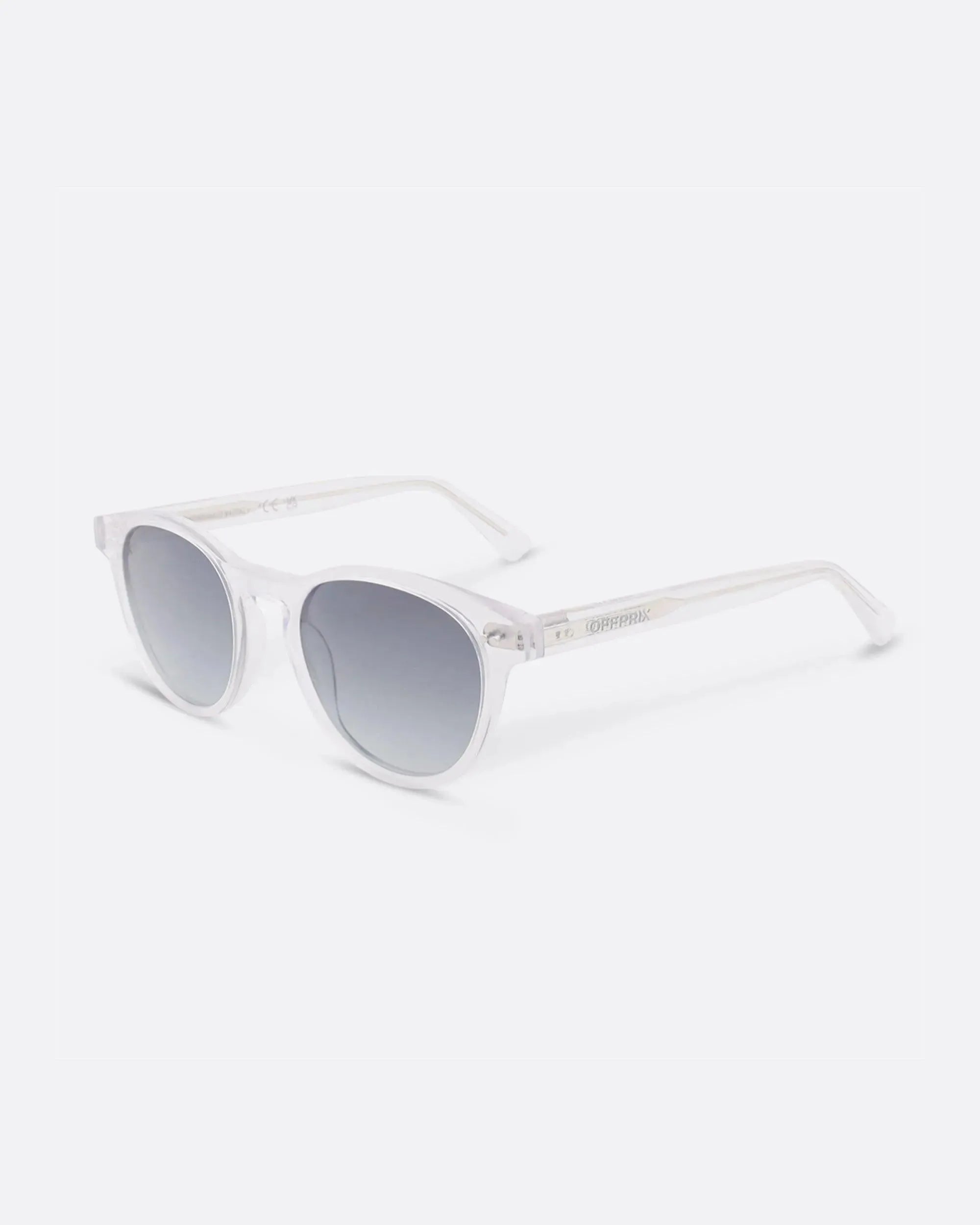 01 - CLEAR sunglasses by OFFPRIX made of Italian Mazzucchelli™ acetate with ZEISS™ gradient polarized lenses