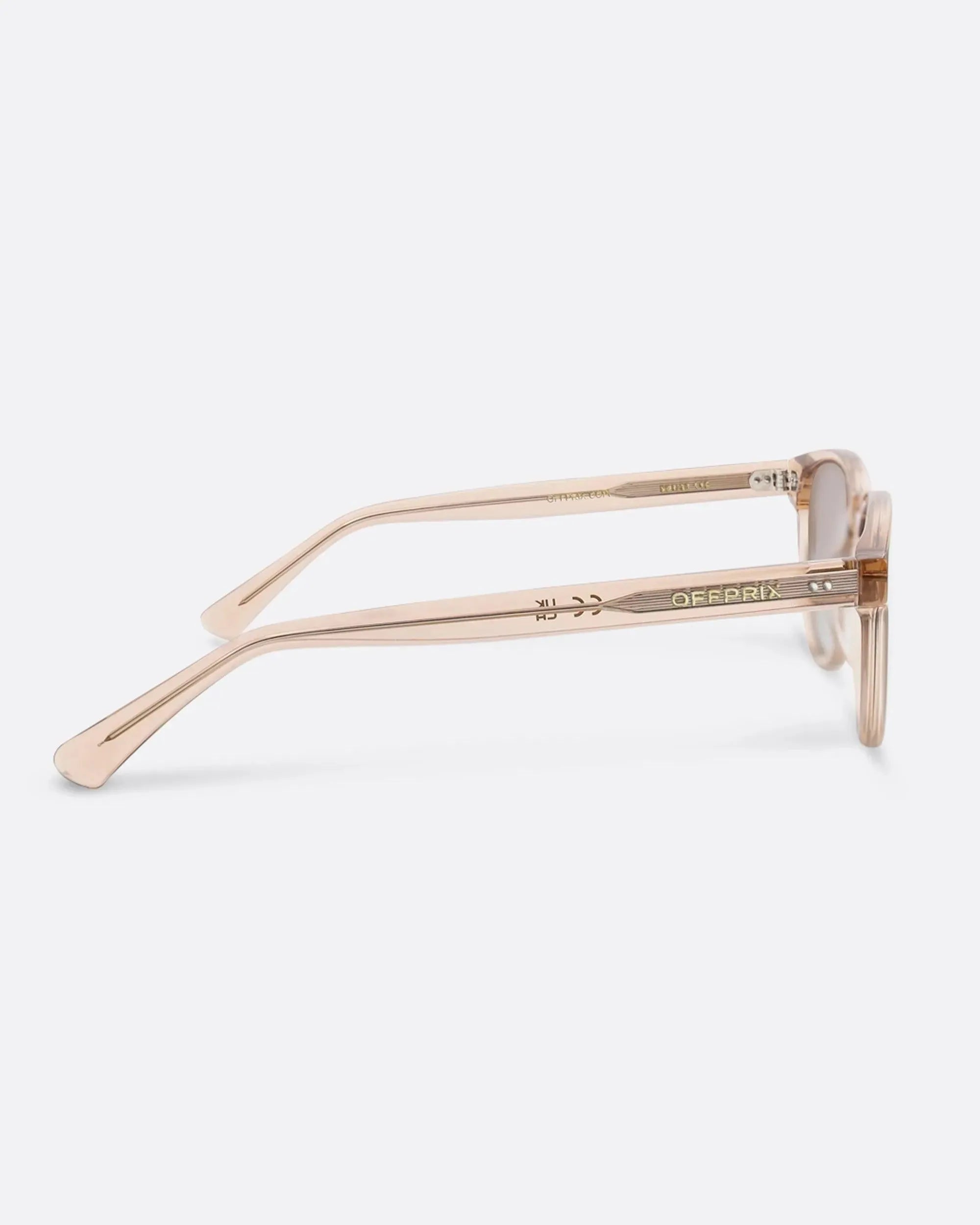 01 - ROSE GOLD sunglasses by OFFPRIX made of Italian Mazzucchelli™ acetate with ZEISS™ gradient polarized lenses