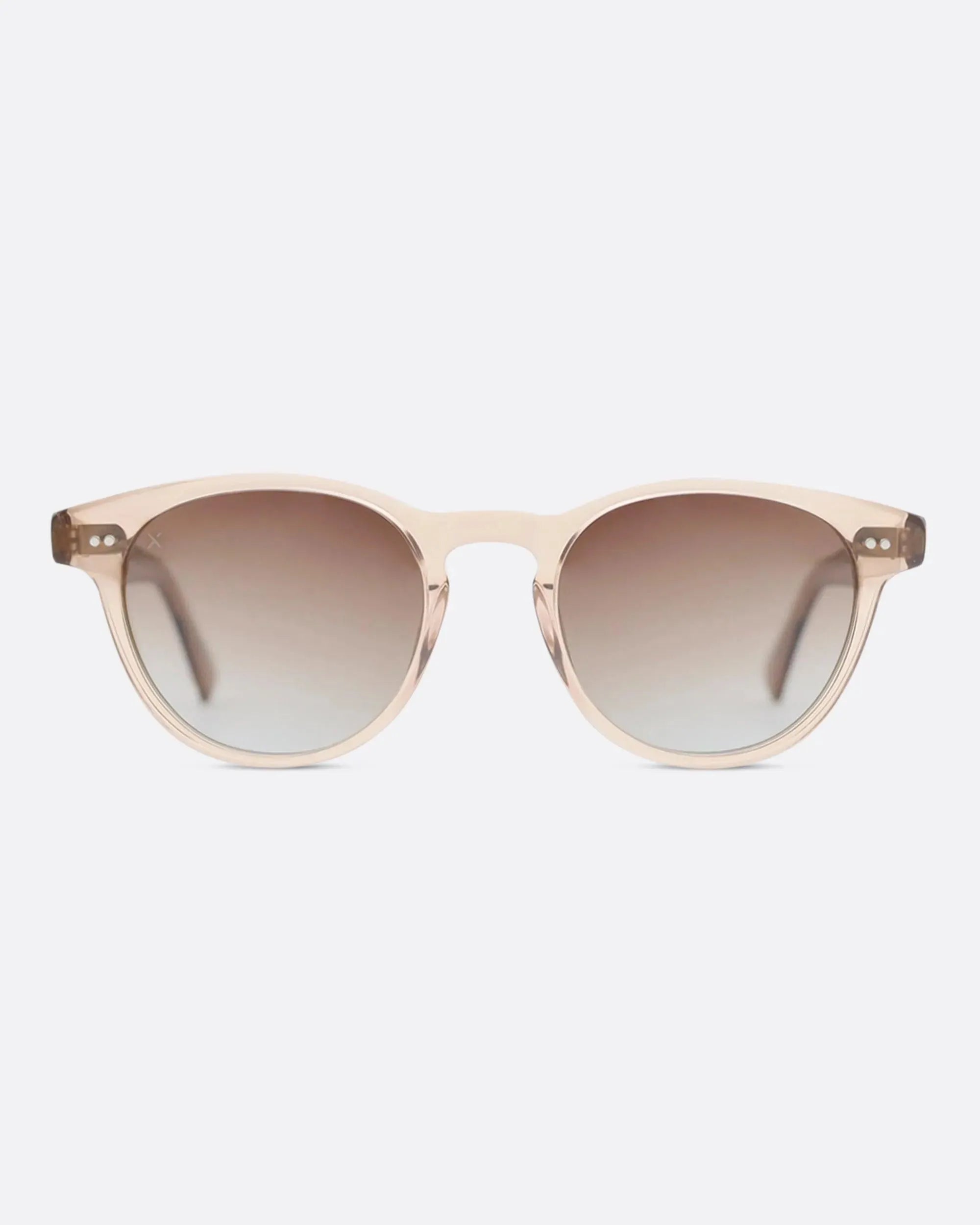 01 - ROSE GOLD sunglasses by OFFPRIX made of Italian Mazzucchelli™ acetate with ZEISS™ gradient polarized lenses