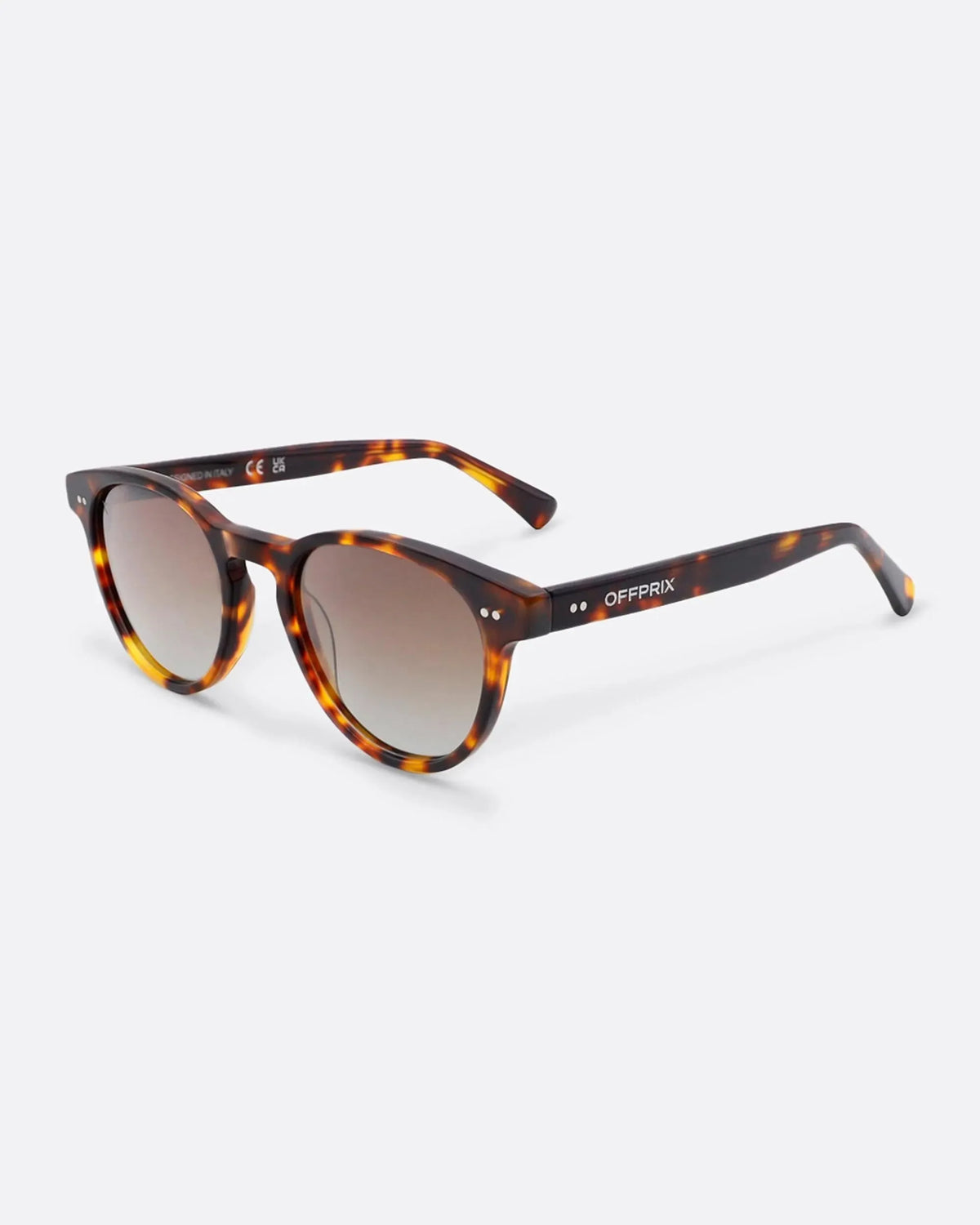 01 - TORTOISE sunglasses by OFFPRIX made of Italian Mazzucchelli™ acetate with ZEISS™ gradient polarized lenses