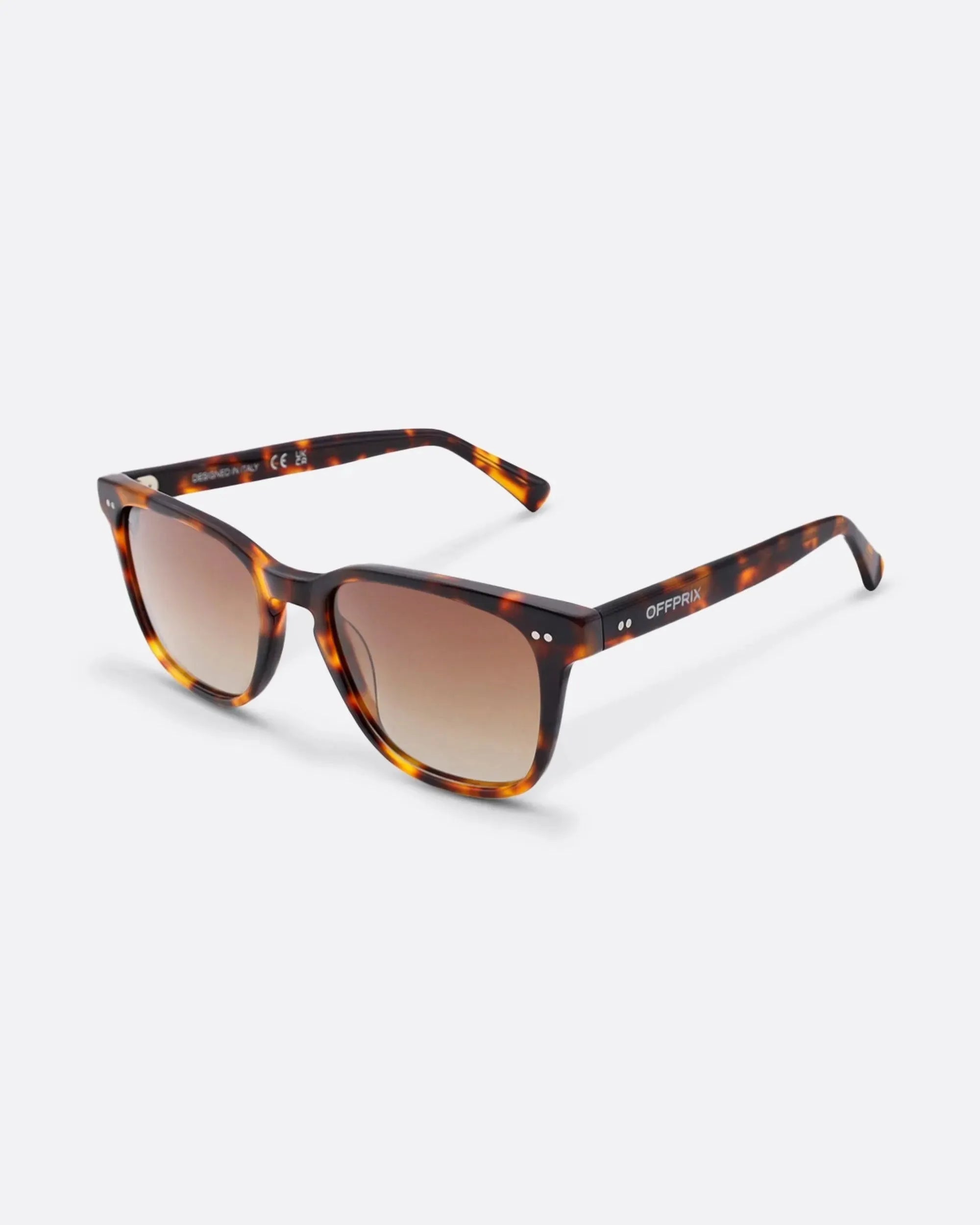 02 - TORTOISE sunglasses by OFFPRIX made of Italian Mazzucchelli™ acetate with ZEISS™ gradient polarized lenses