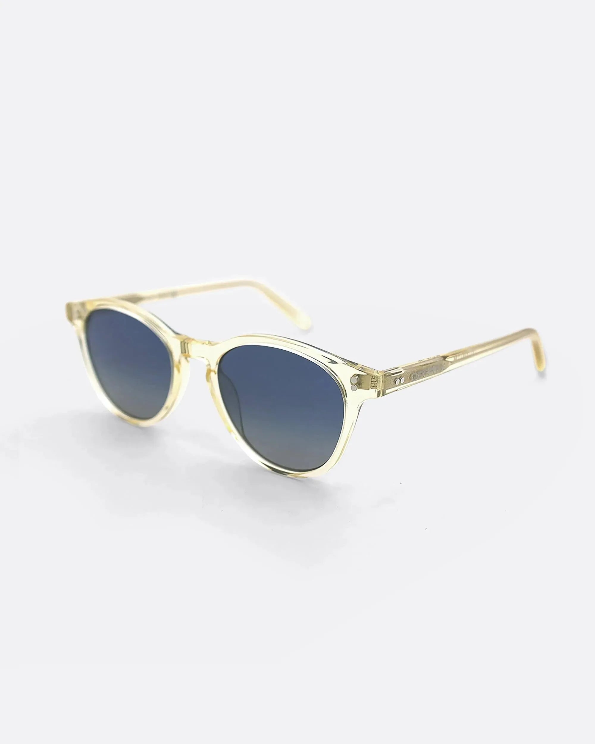 03 - CHAMPAGNE BLUE sunglasses by OFFPRIX made of Italian Mazzucchelli™ acetate with ZEISS™ gradient polarized lenses
