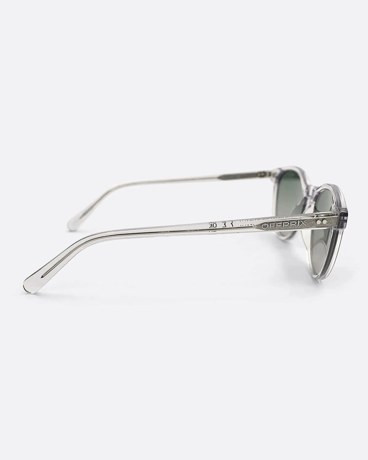 03 - CRYSTAL GREEN sunglasses by OFFPRIX made of Italian Mazzucchelli™ acetate with ZEISS™ gradient polarized lenses