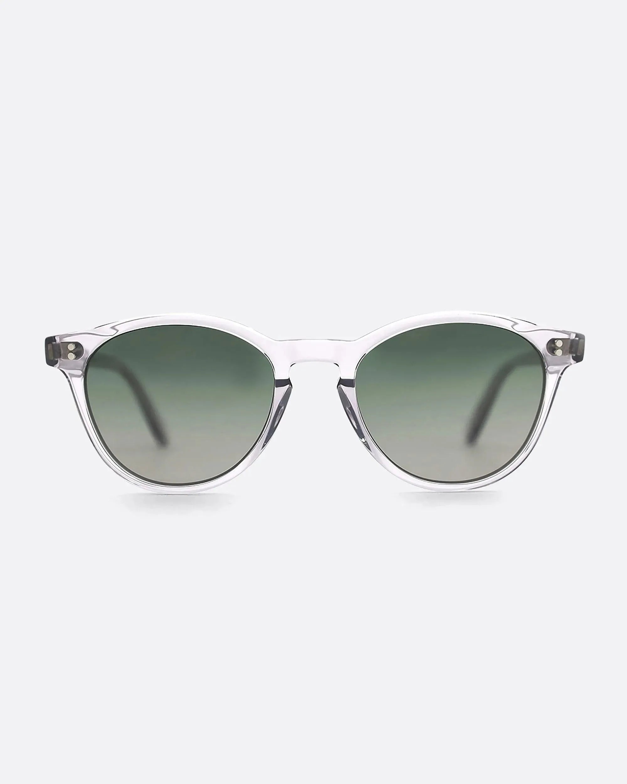 03 - CRYSTAL GREEN sunglasses by OFFPRIX made of Italian Mazzucchelli™ acetate with ZEISS™ gradient polarized lenses