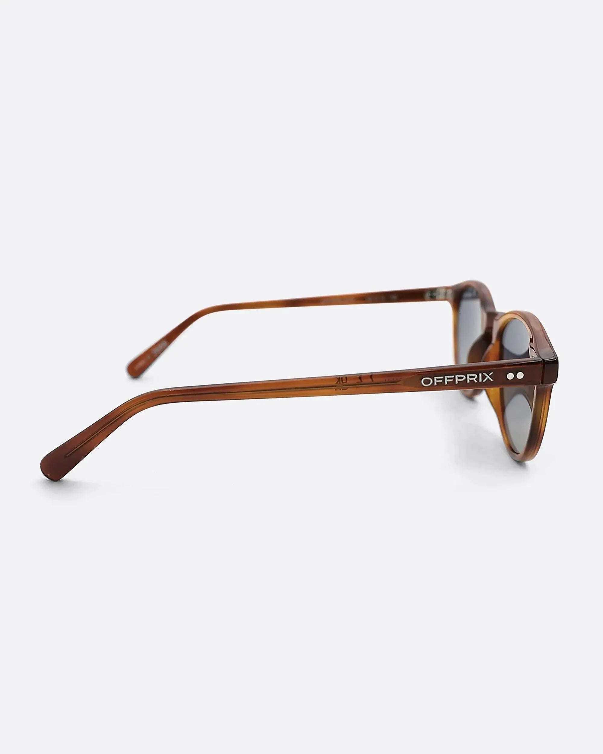 03 - HAVANA BLUE sunglasses by OFFPRIX made of Italian Mazzucchelli™ acetate with ZEISS™ gradient polarized lenses