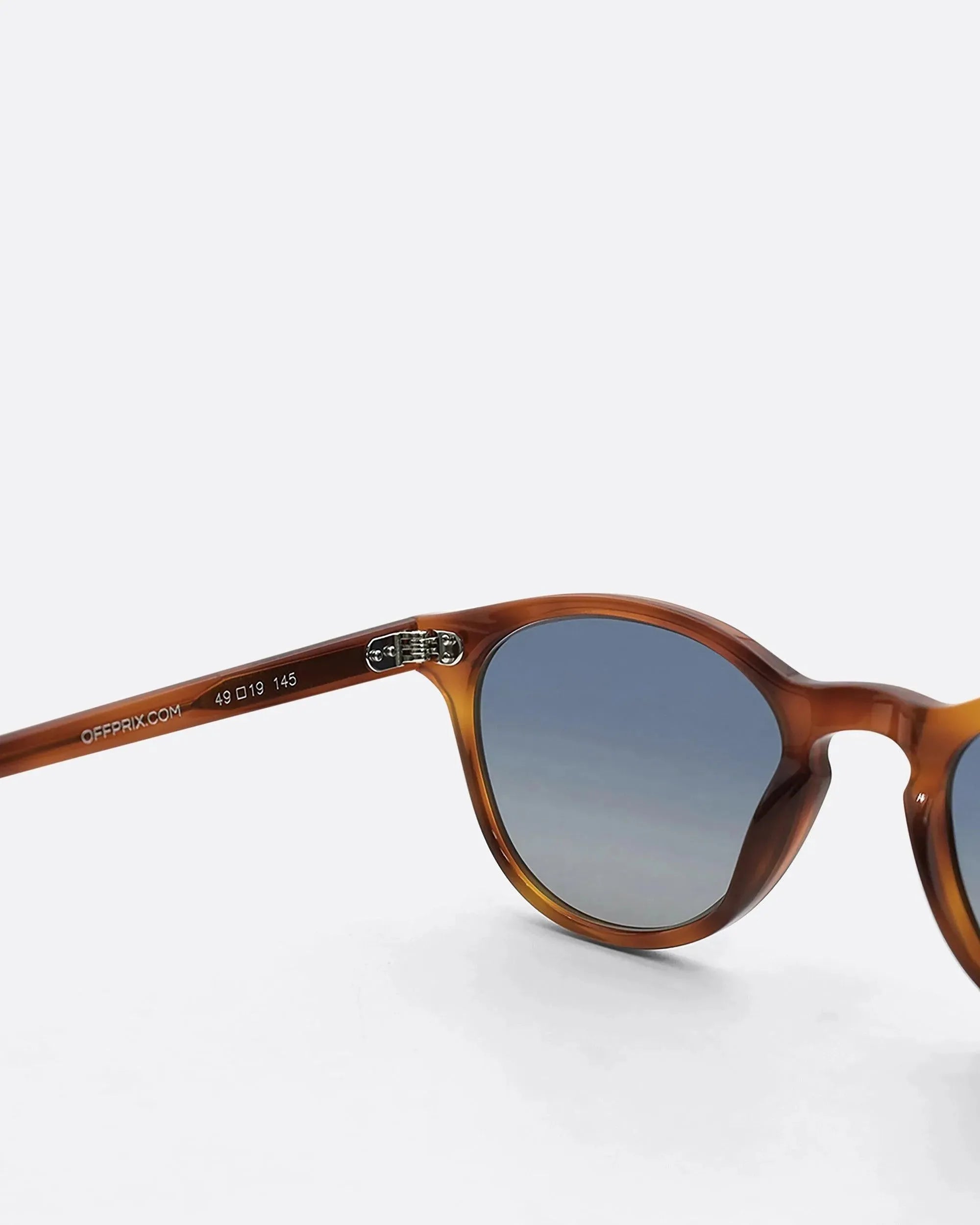 03 - HAVANA BLUE sunglasses by OFFPRIX made of Italian Mazzucchelli™ acetate with ZEISS™ gradient polarized lenses