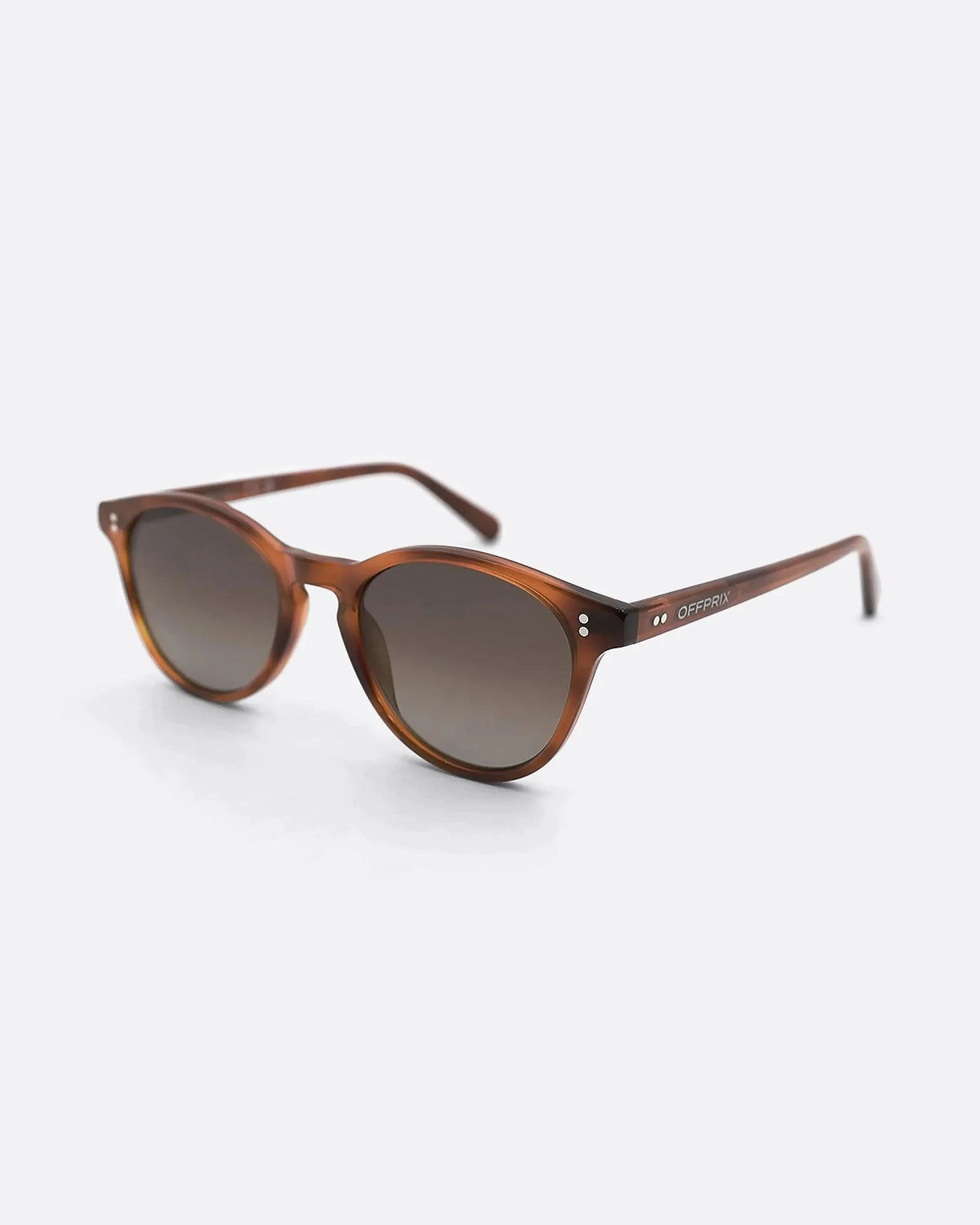 03 - HAVANA BROWN sunglasses by OFFPRIX made of Italian Mazzucchelli™ acetate with ZEISS™ gradient polarized lenses