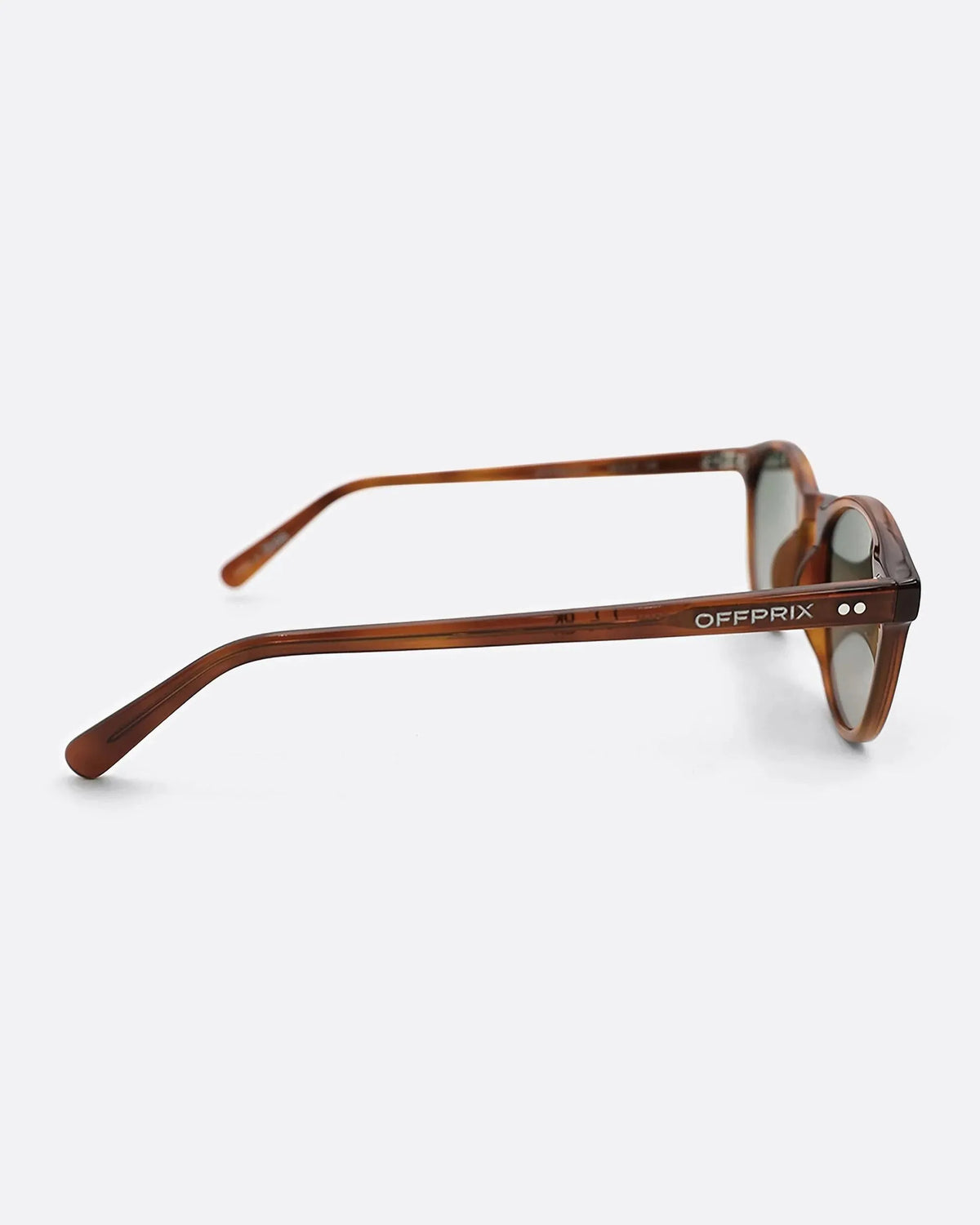 03 - HAVANA GREEN sunglasses by OFFPRIX made of Italian Mazzucchelli™ acetate with ZEISS™ gradient polarized lenses