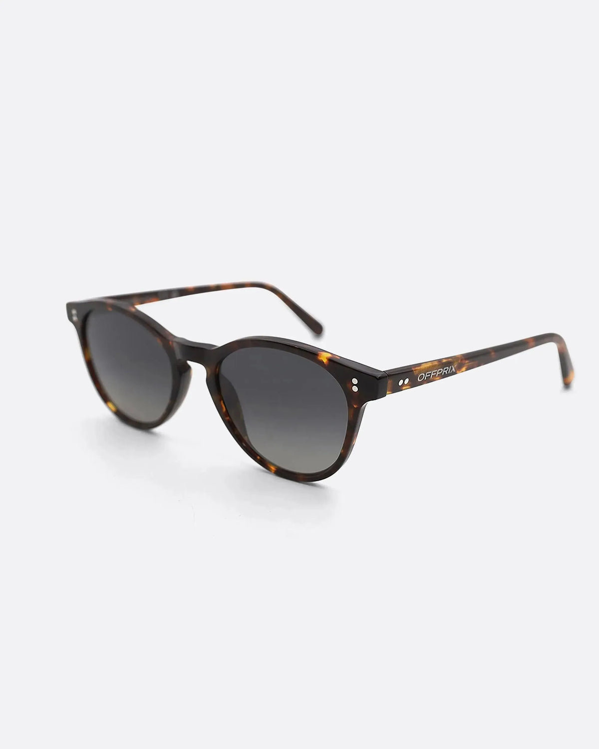 03 - TORTOISE GREY sunglasses by OFFPRIX made of Italian Mazzucchelli™ acetate with ZEISS™ gradient polarized lenses
