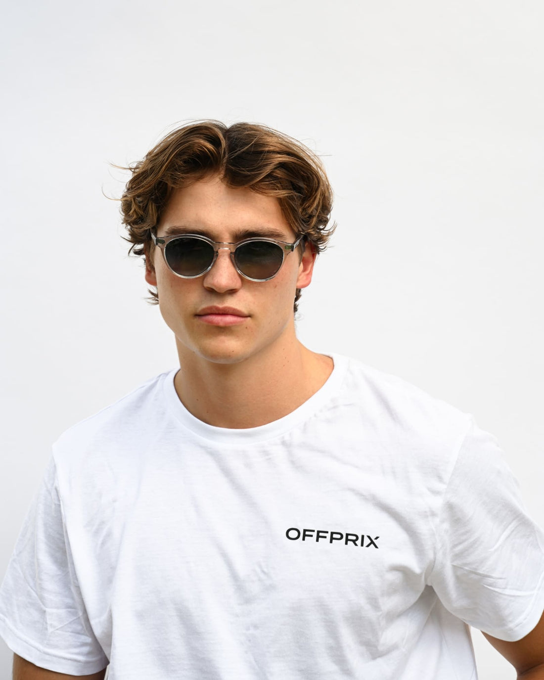 03 - CRYSTAL BLUE sunglasses by OFFPRIX made of Italian Mazzucchelli™ acetate with ZEISS™ gradient polarized lenses