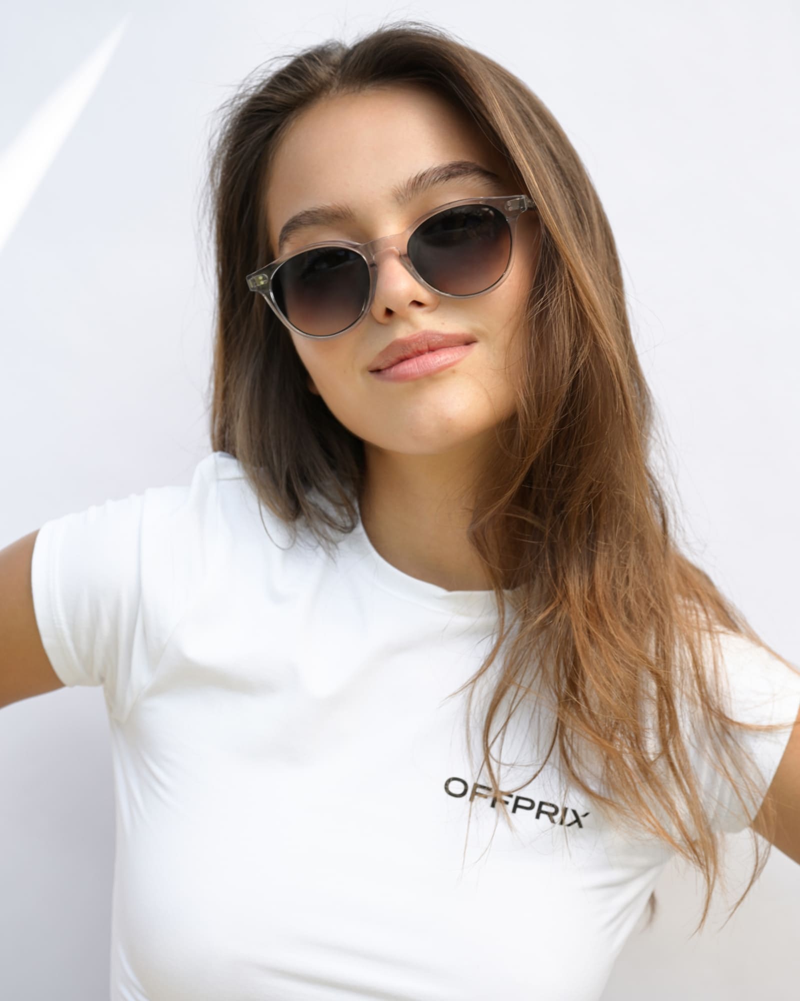 03 - CRYSTAL BLUE sunglasses by OFFPRIX made of Italian Mazzucchelli™ acetate with ZEISS™ gradient polarized lenses