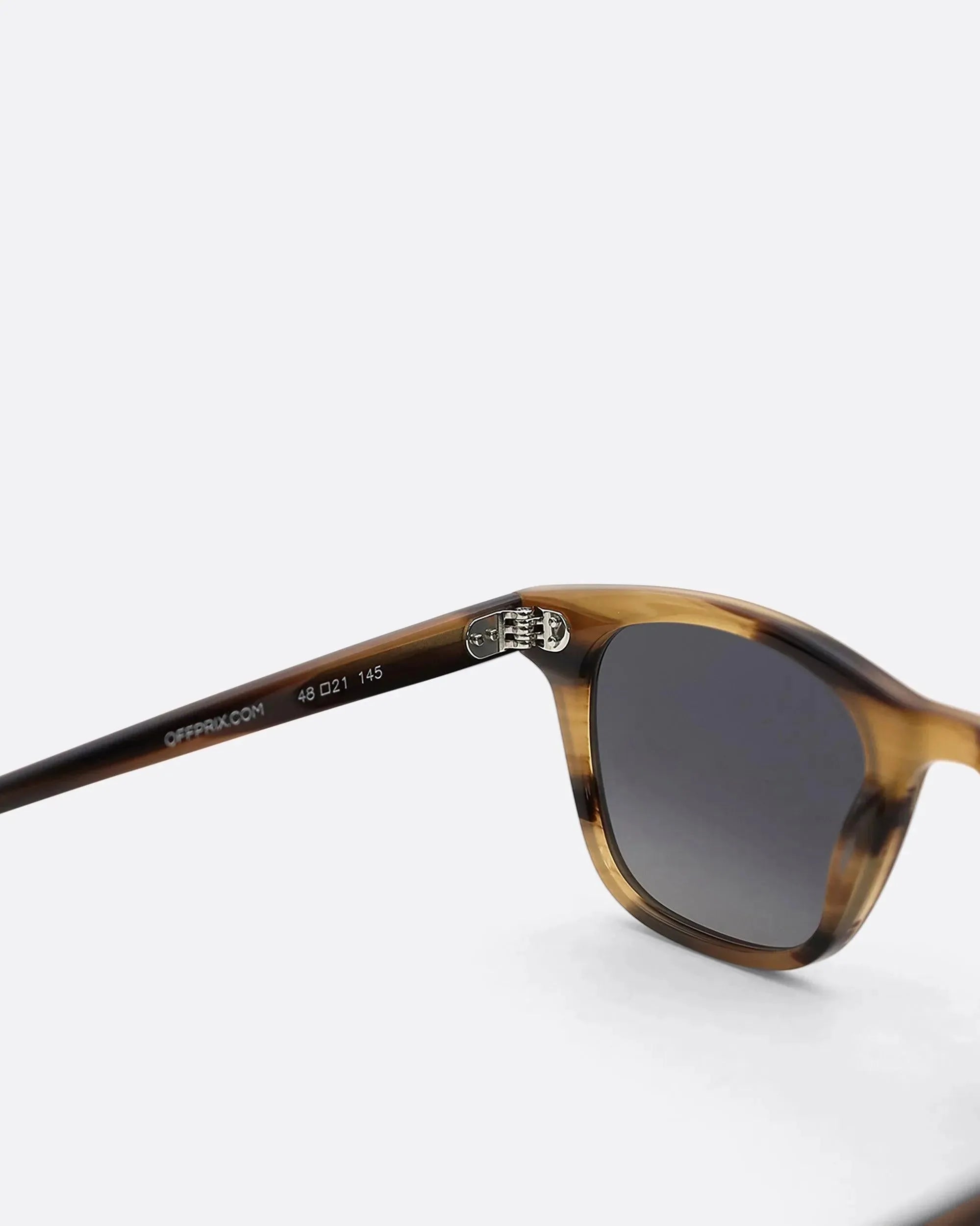 04 - BAMBOO GREY sunglasses by OFFPRIX made of Italian Mazzucchelli™ acetate with ZEISS™ gradient polarized lenses