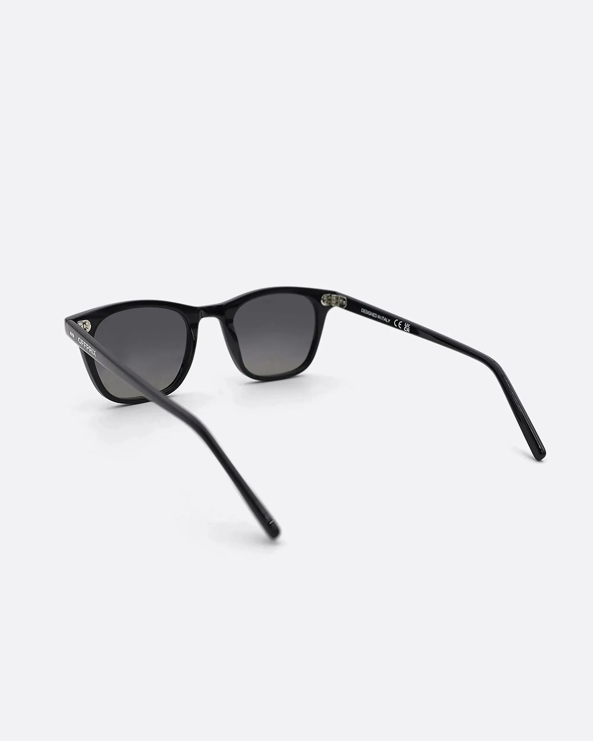 04 - BLACK sunglasses by OFFPRIX made of Italian Mazzucchelli™ acetate with ZEISS™ gradient polarized lenses