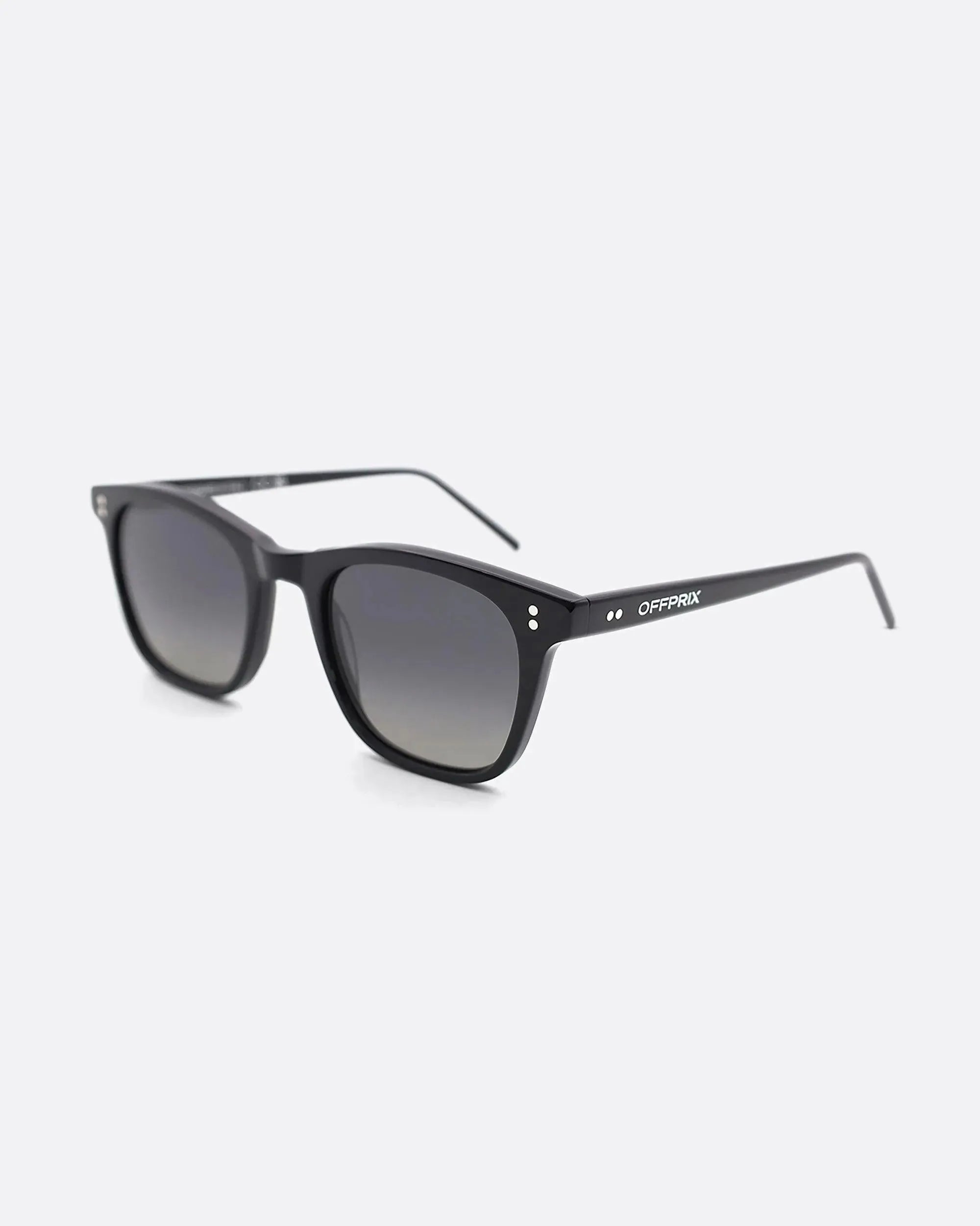 04 - BLACK sunglasses by OFFPRIX made of Italian Mazzucchelli™ acetate with ZEISS™ gradient polarized lenses