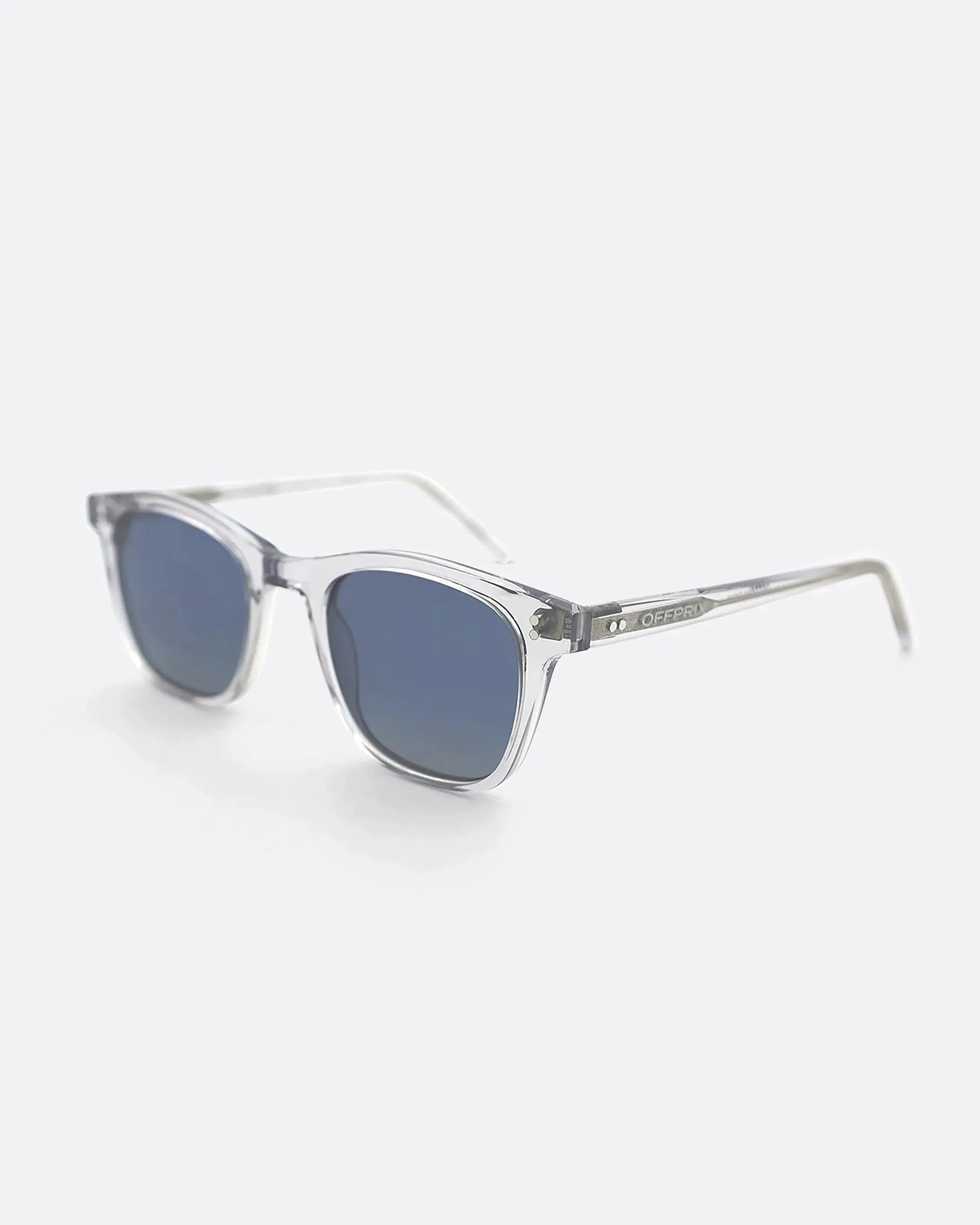 04 - CRYSTAL BLUE sunglasses by OFFPRIX made of Italian Mazzucchelli™ acetate with ZEISS™ gradient polarized lenses