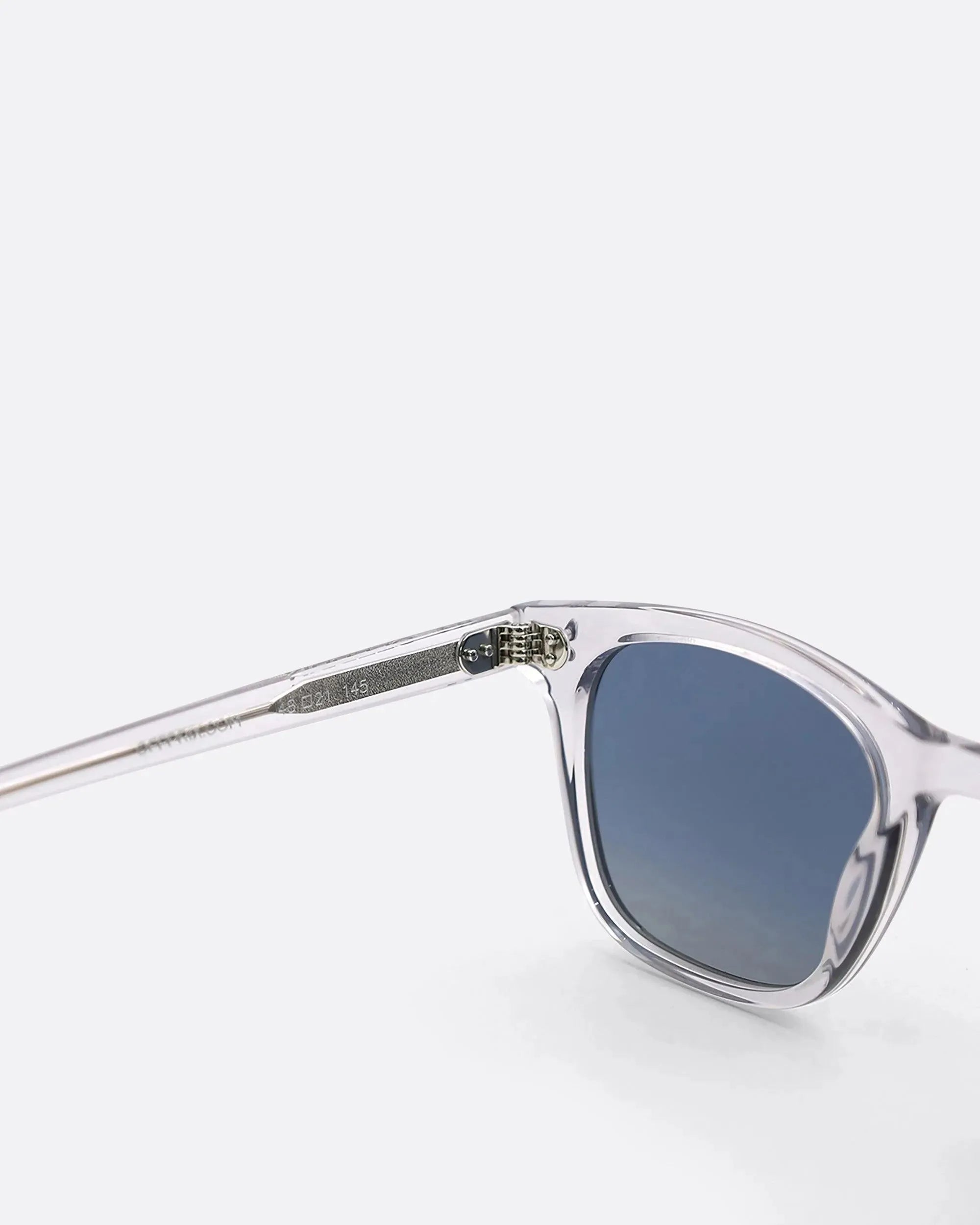 04 - CRYSTAL BLUE sunglasses by OFFPRIX made of Italian Mazzucchelli™ acetate with ZEISS™ gradient polarized lenses