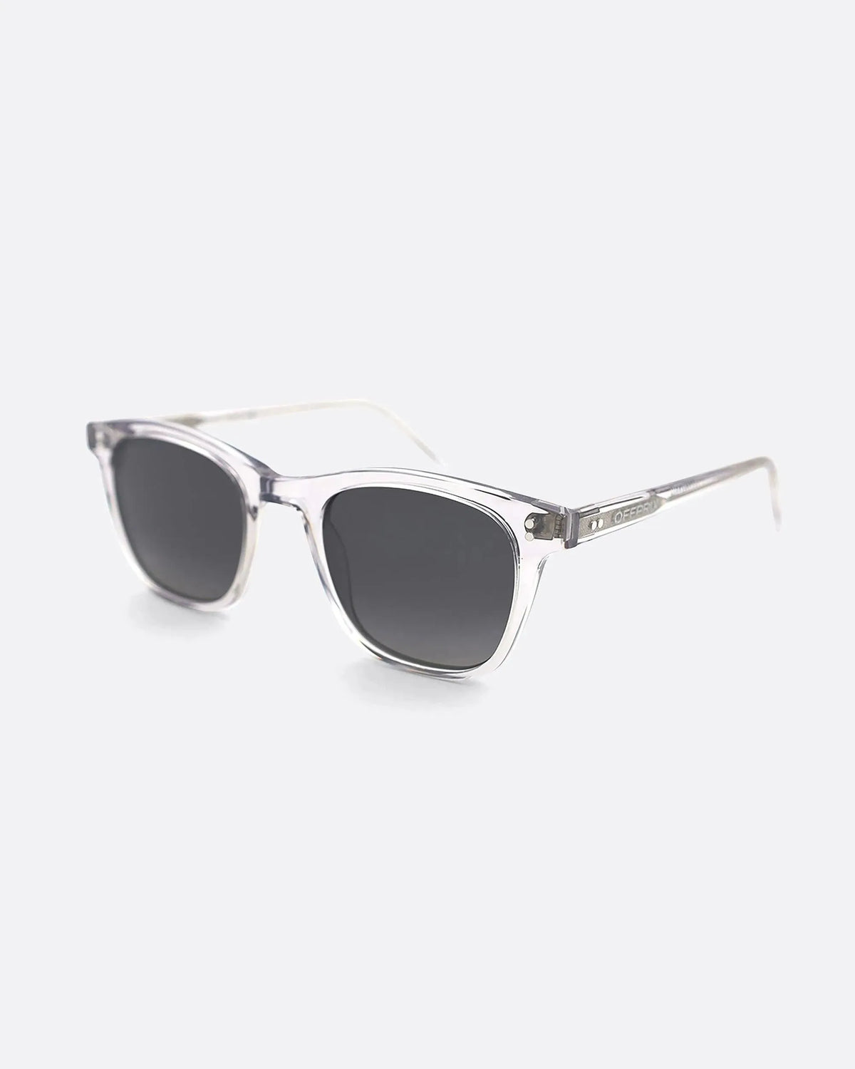 04 - CRYSTAL GREY sunglasses by OFFPRIX made of Italian Mazzucchelli™ acetate with ZEISS™ gradient polarized lenses