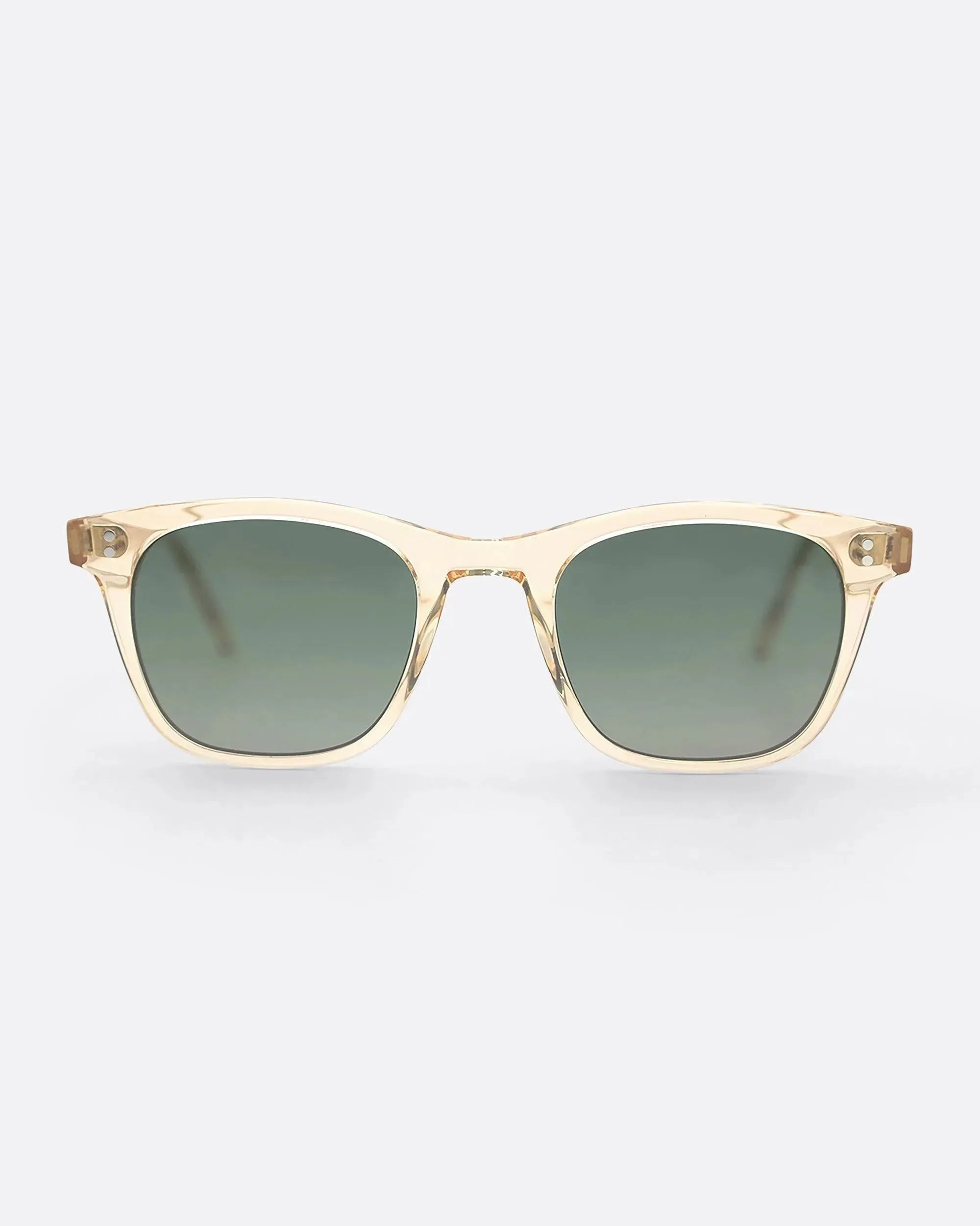 04 - ECRU GREEN sunglasses by OFFPRIX made of Italian Mazzucchelli™ acetate with ZEISS™ gradient polarized lenses