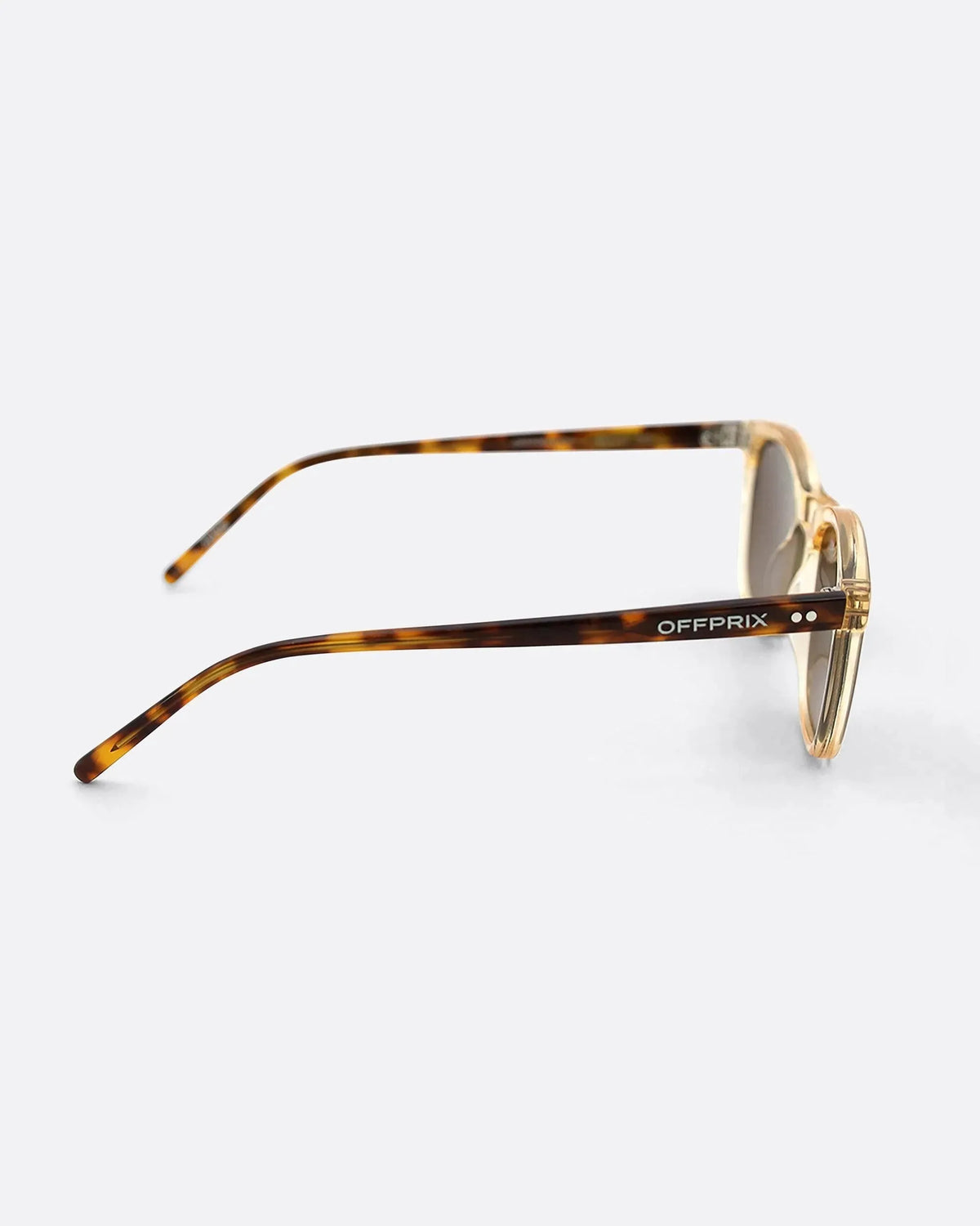 04 - ECRU TORTOISE BROWN sunglasses by OFFPRIX made of Italian Mazzucchelli™ acetate with ZEISS™ gradient polarized lenses