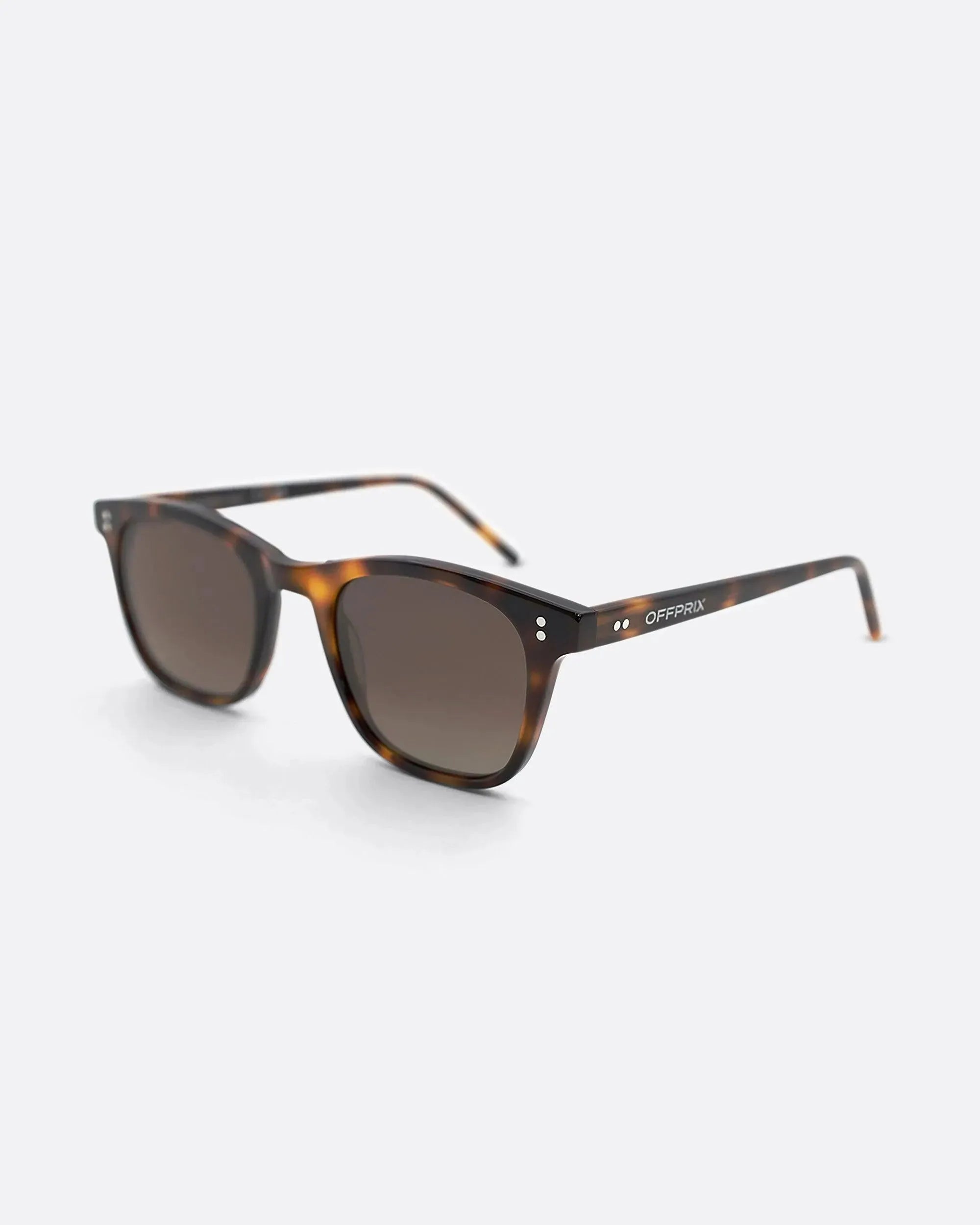 04 - TORTOISE BROWN sunglasses by OFFPRIX made of Italian Mazzucchelli™ acetate with ZEISS™ gradient polarized lenses
