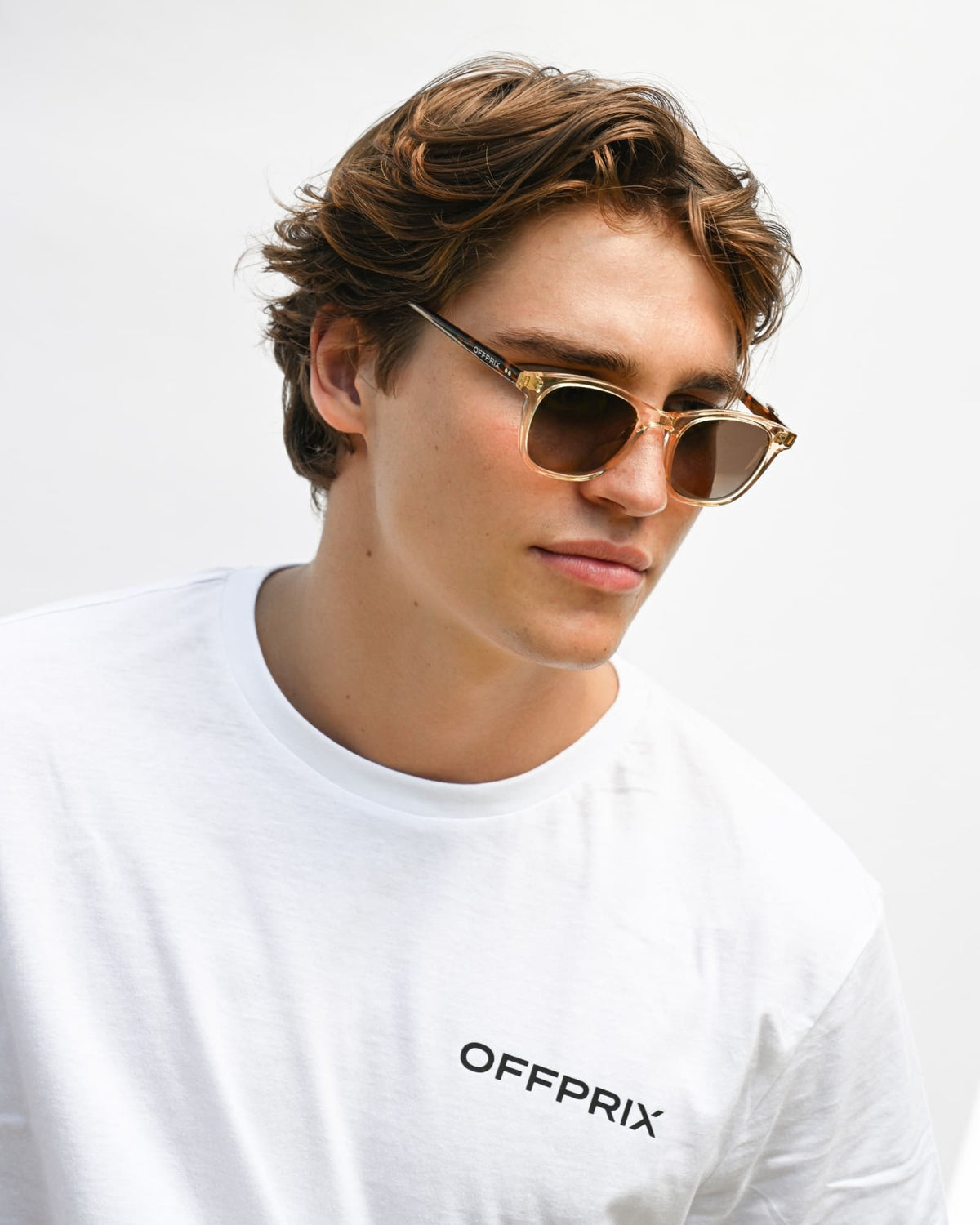 04 - ECRU TORTOISE BROWN sunglasses by OFFPRIX made of Italian Mazzucchelli™ acetate with ZEISS™ gradient polarized lenses