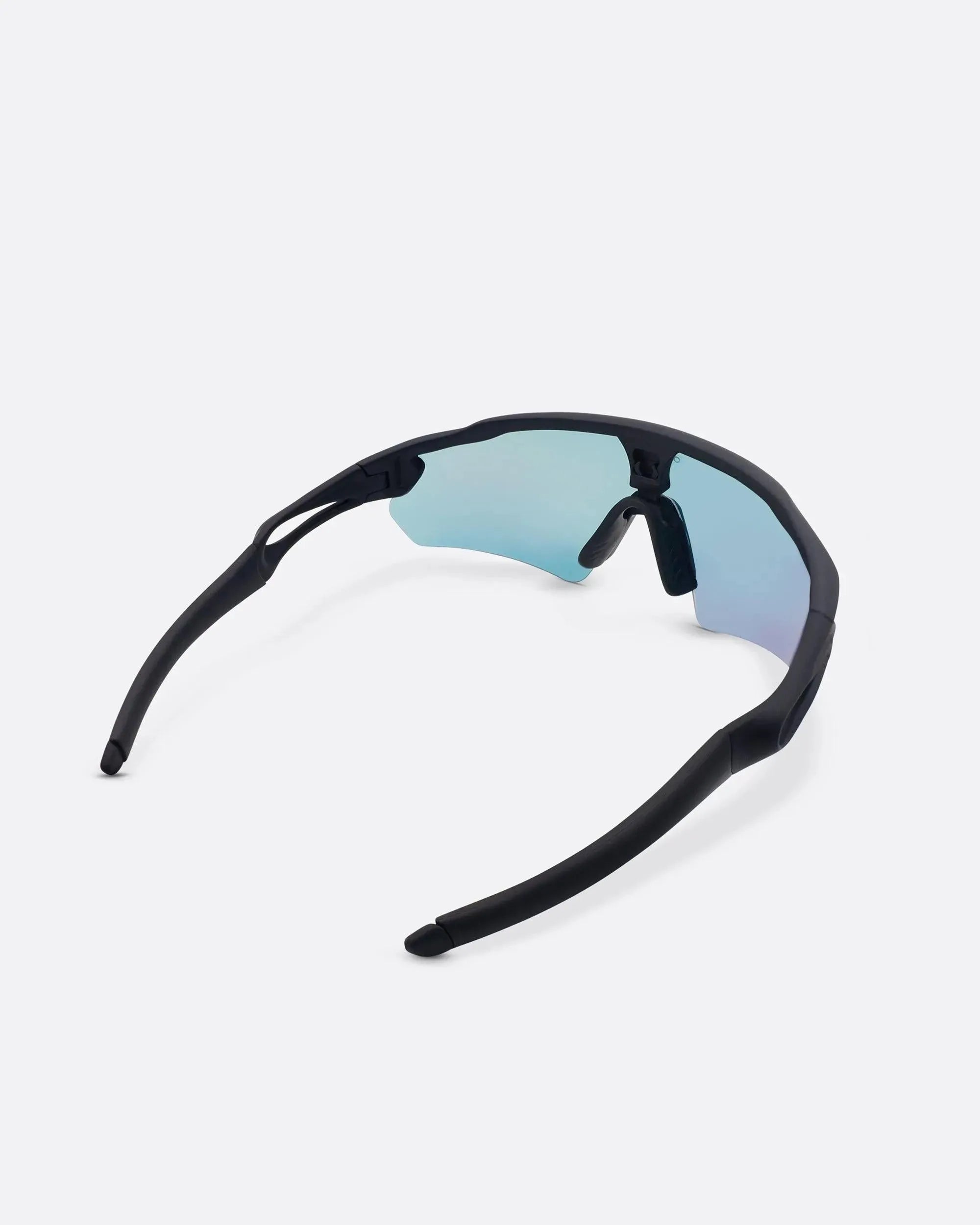 LASER BLACK - Red sports sunglasses by OFFPRIX with lightweight durable frame and premium nylon lenses