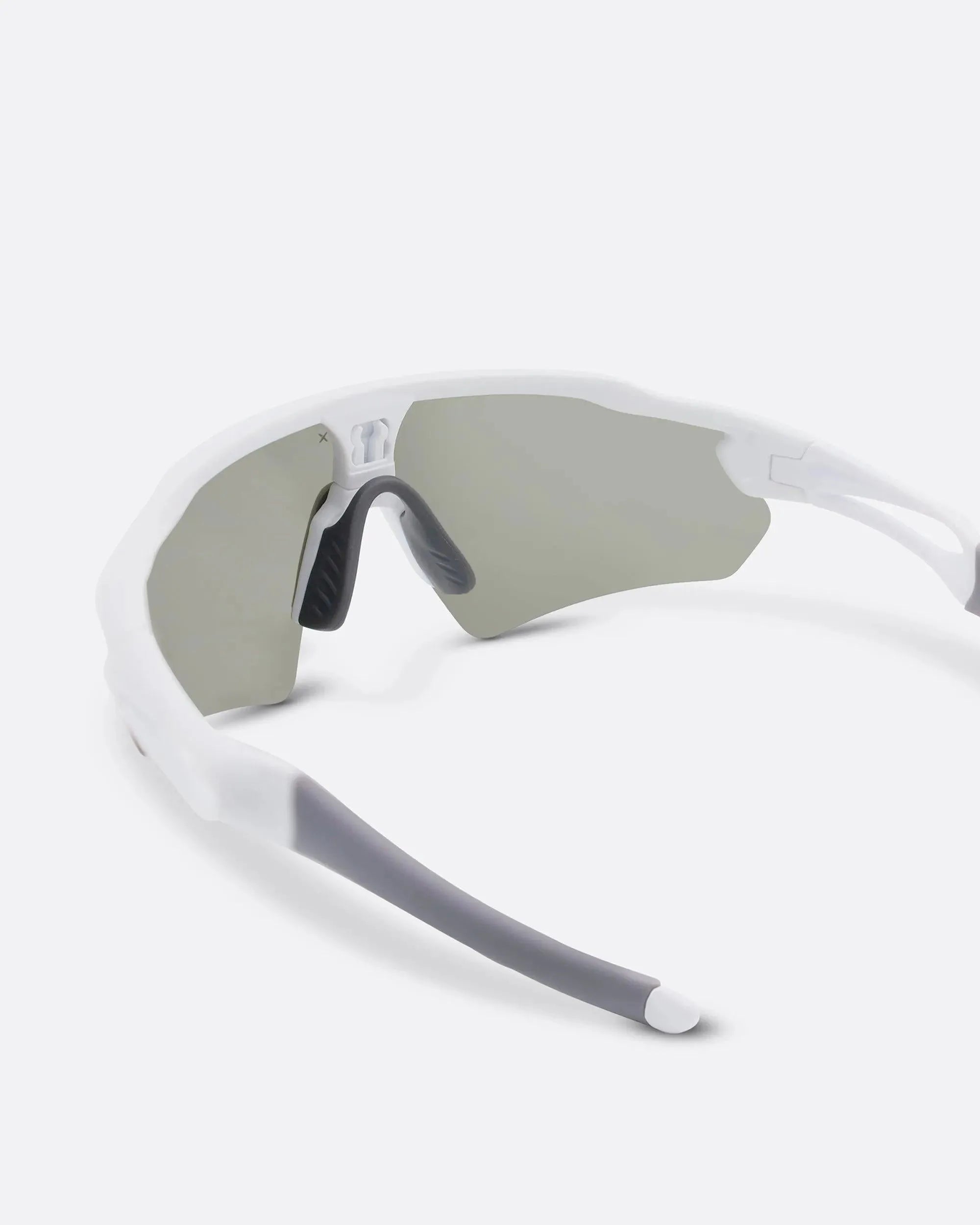 LASER WHITE - Black sports sunglasses by OFFPRIX with lightweight durable frame and premium nylon lenses