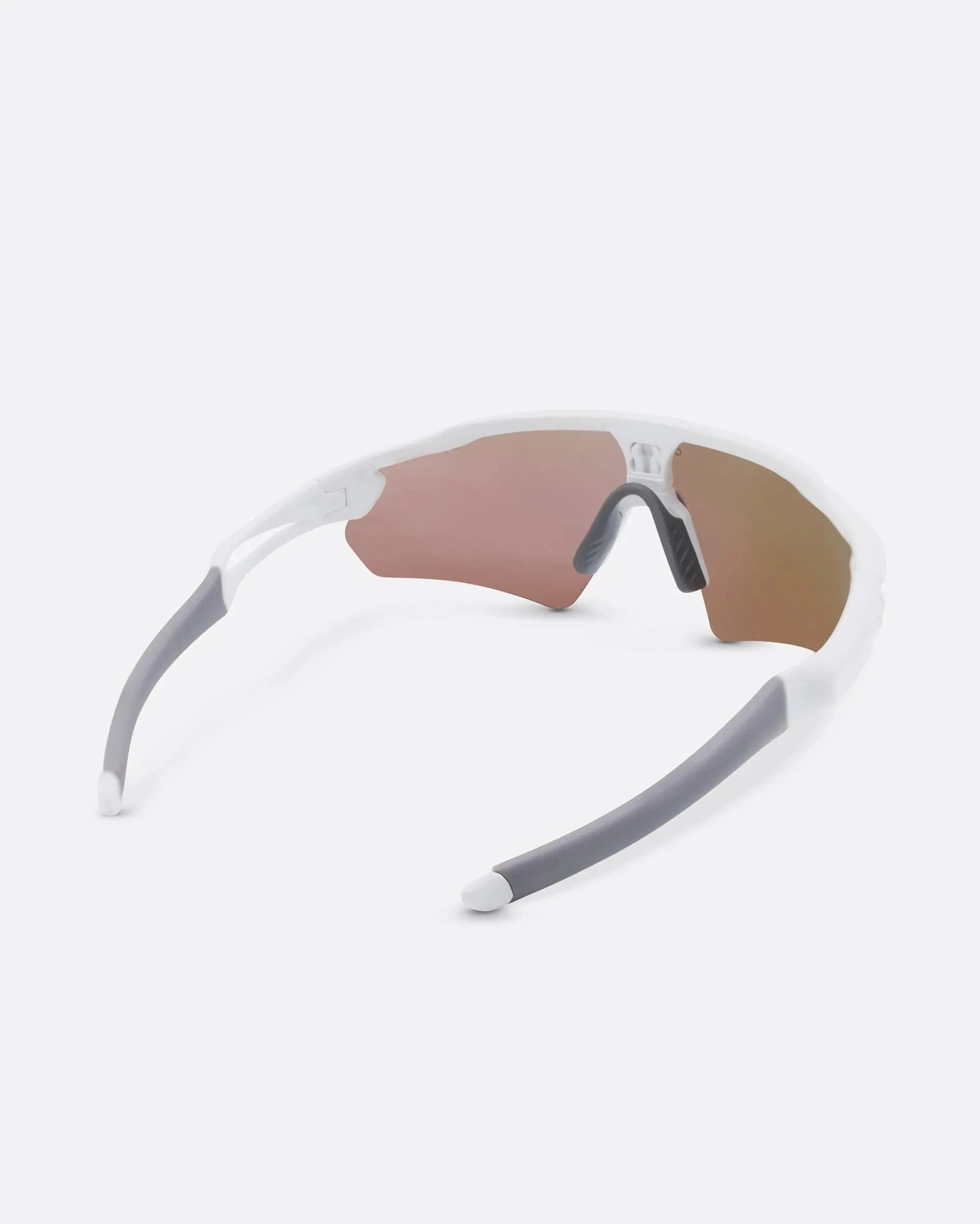 LASER WHITE - Blue sports sunglasses by OFFPRIX with lightweight durable frame and premium nylon lenses