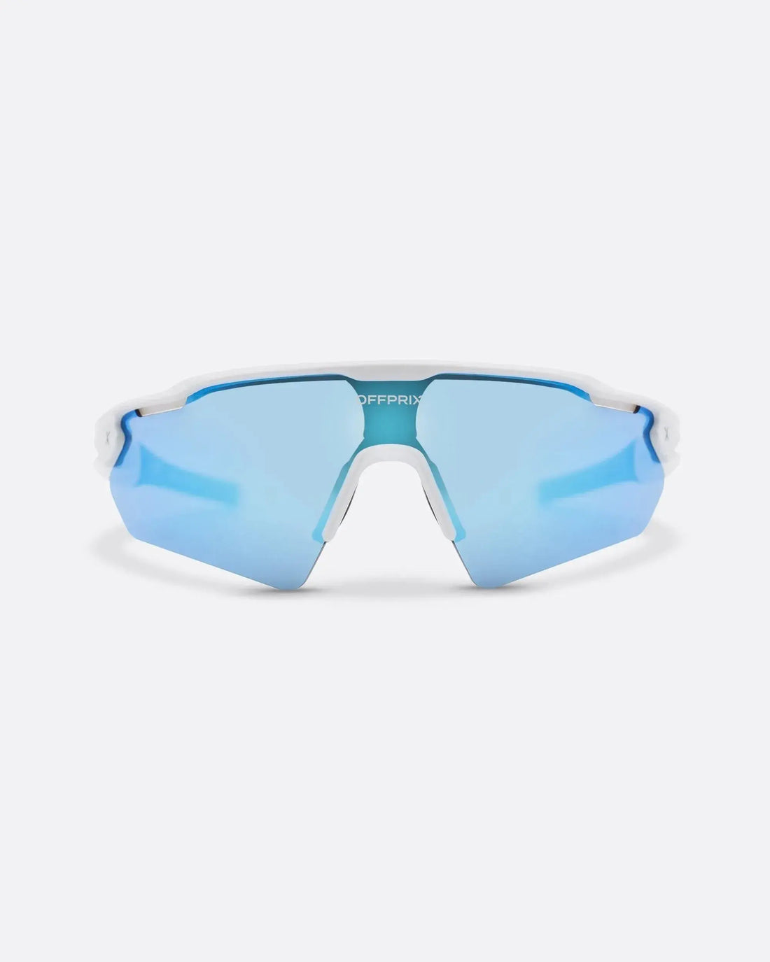 LASER WHITE - Blue sports sunglasses by OFFPRIX with lightweight durable frame and premium nylon lenses