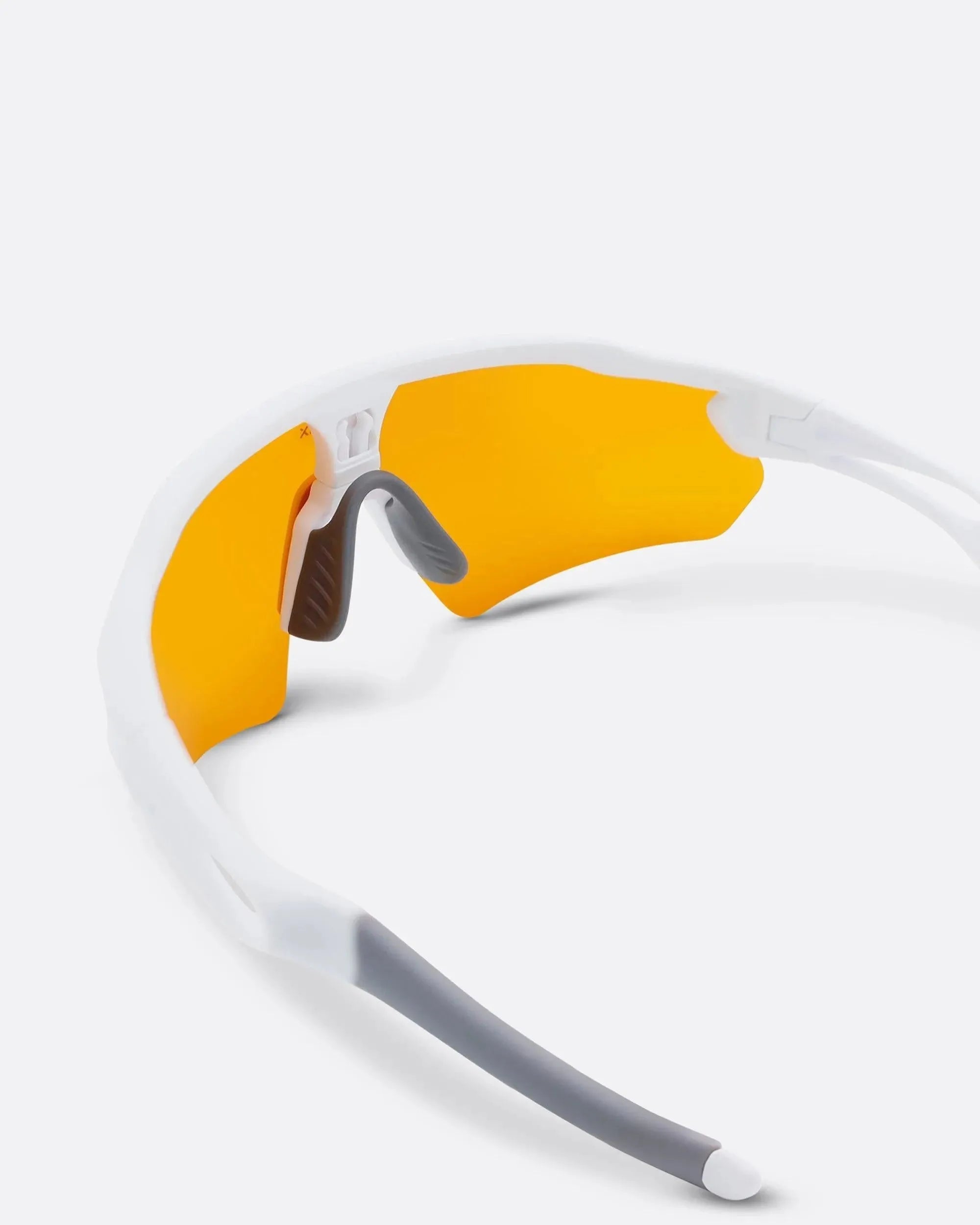 LASER WHITE - Brown sports sunglasses by OFFPRIX with lightweight durable frame and premium nylon lenses