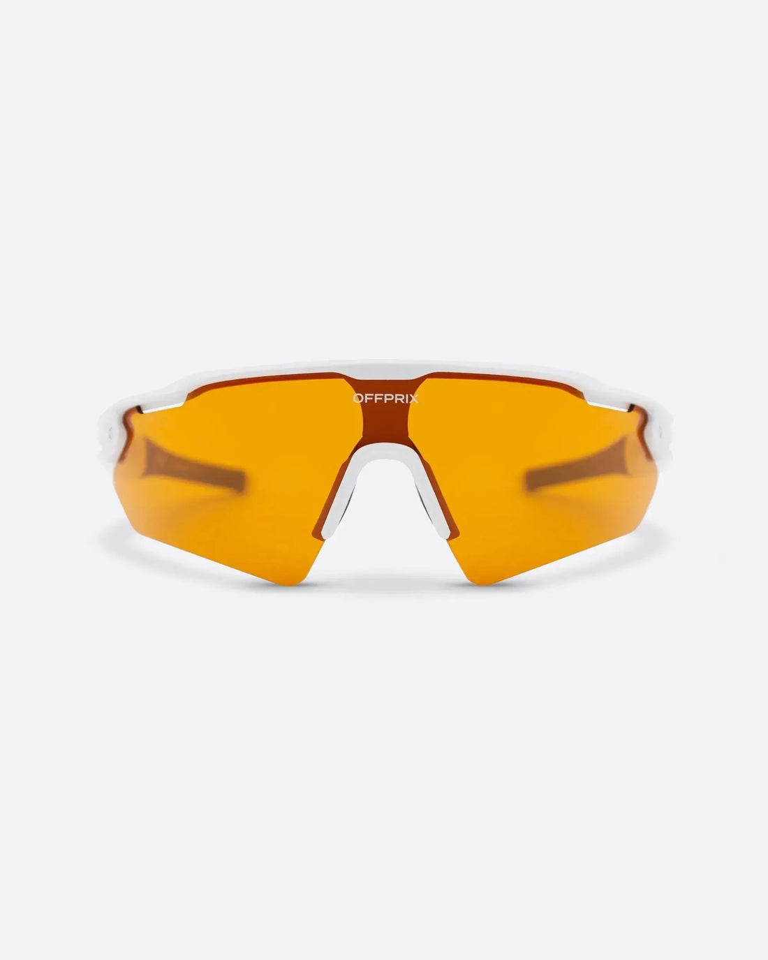 LASER WHITE - Brown sports sunglasses by OFFPRIX with lightweight durable frame and premium nylon lenses