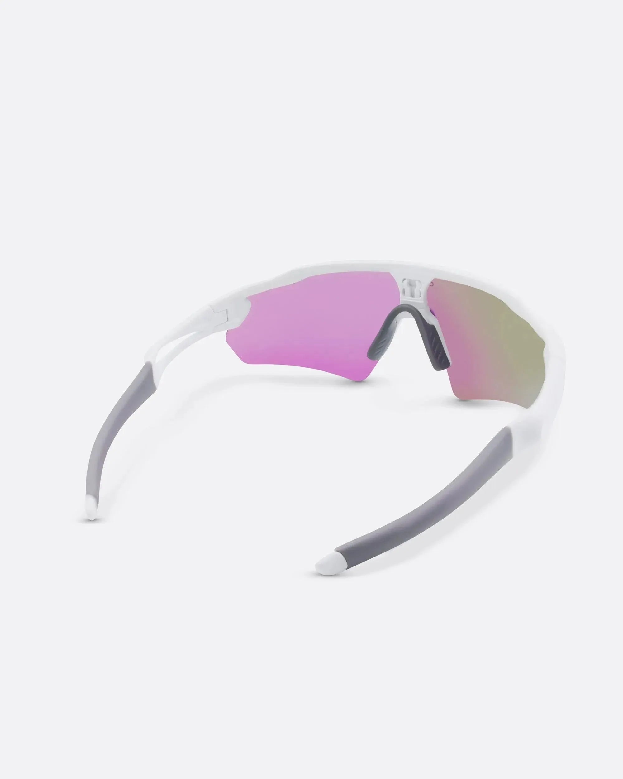 LASER WHITE - Green sports sunglasses by OFFPRIX with lightweight durable frame and premium nylon lenses