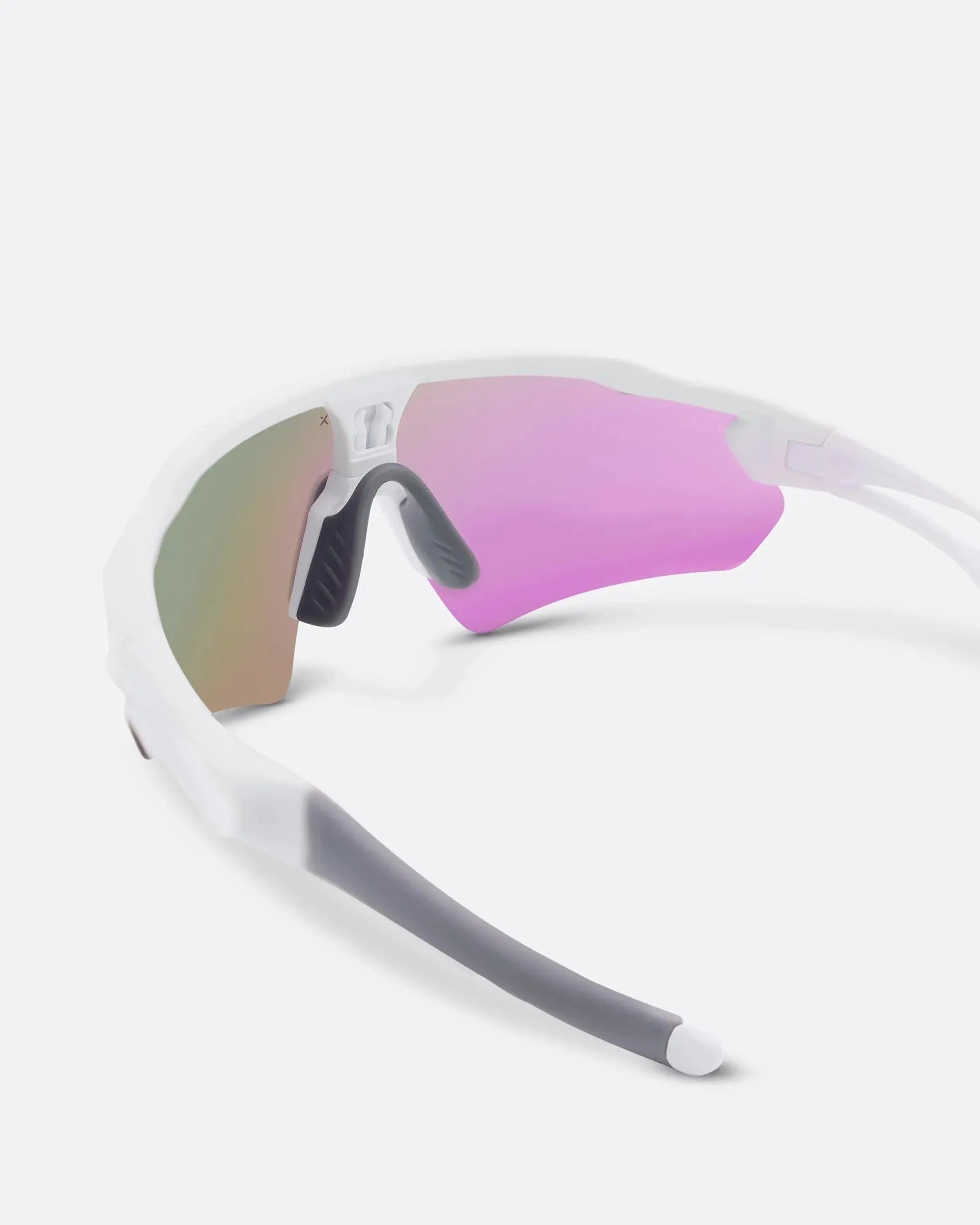 LASER WHITE - Green sports sunglasses by OFFPRIX with lightweight durable frame and premium nylon lenses