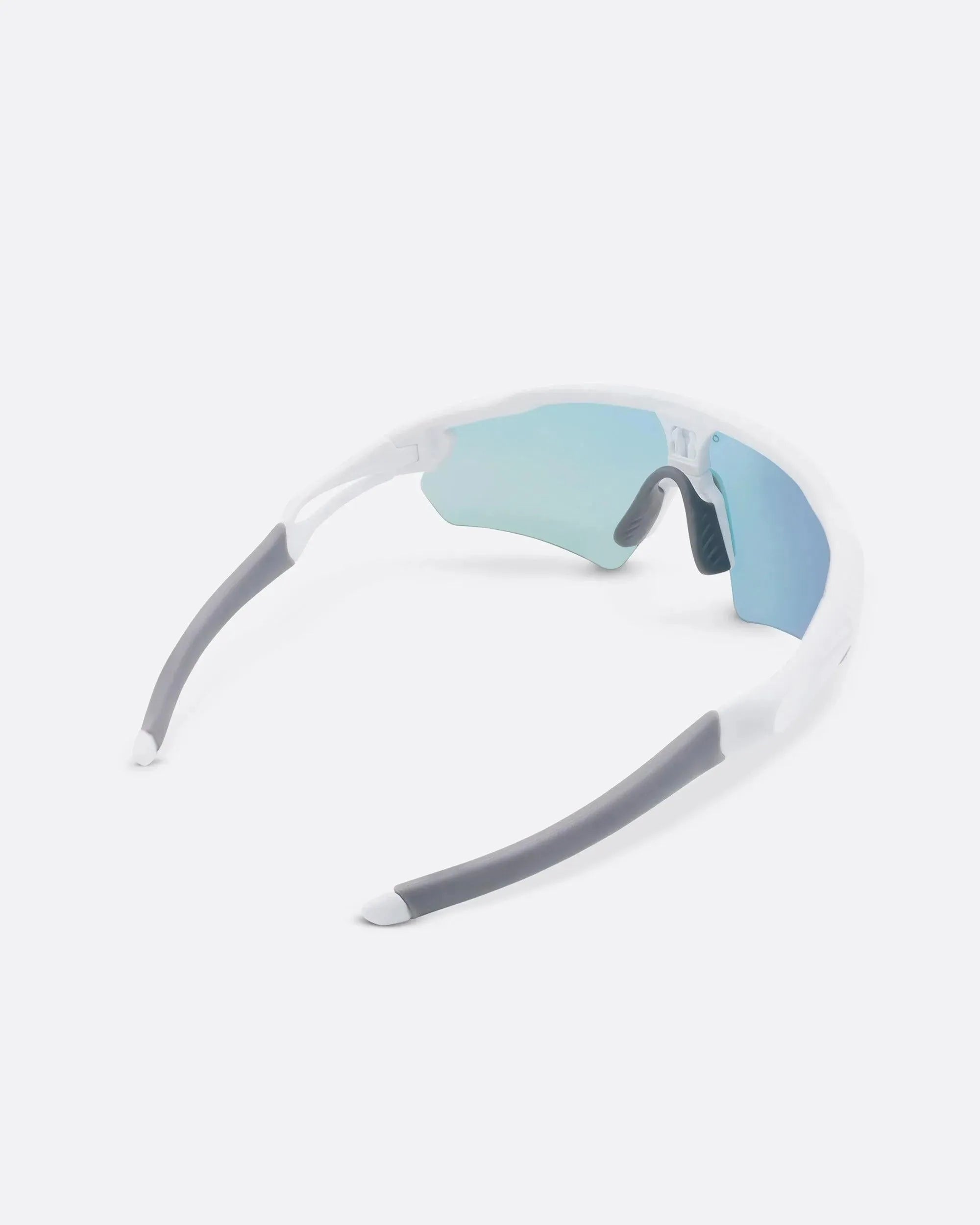 LASER WHITE - Red sports sunglasses by OFFPRIX with lightweight durable frame and premium nylon lenses