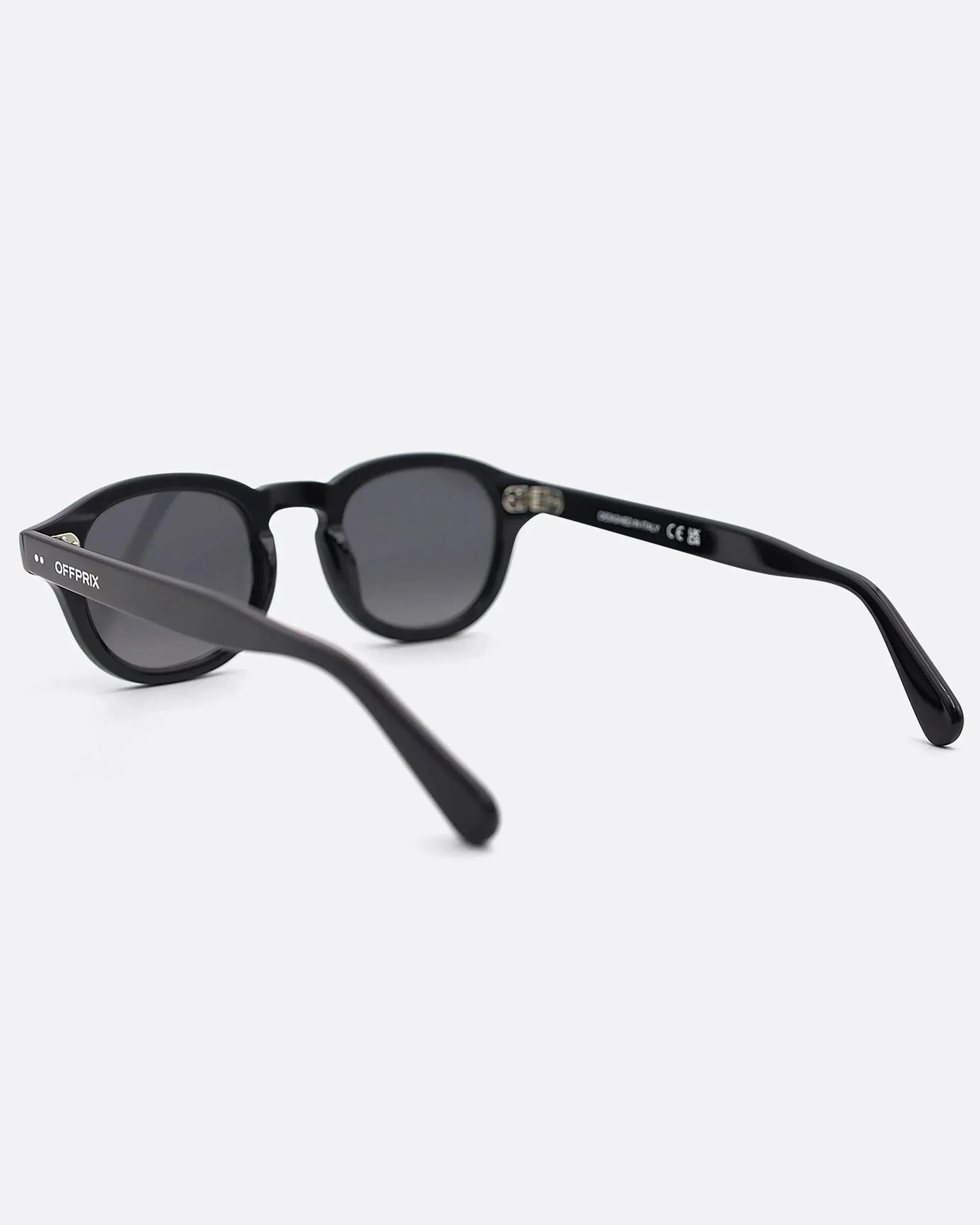 LINO - BLACK sunglasses by OFFPRIX made of Italian Mazzucchelli™ acetate with ZEISS™ gradient polarized lenses