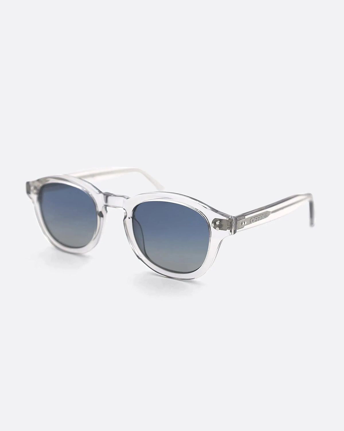 LINO - CRYSTAL BLUE sunglasses by OFFPRIX made of Italian Mazzucchelli™ acetate with ZEISS™ gradient polarized lenses