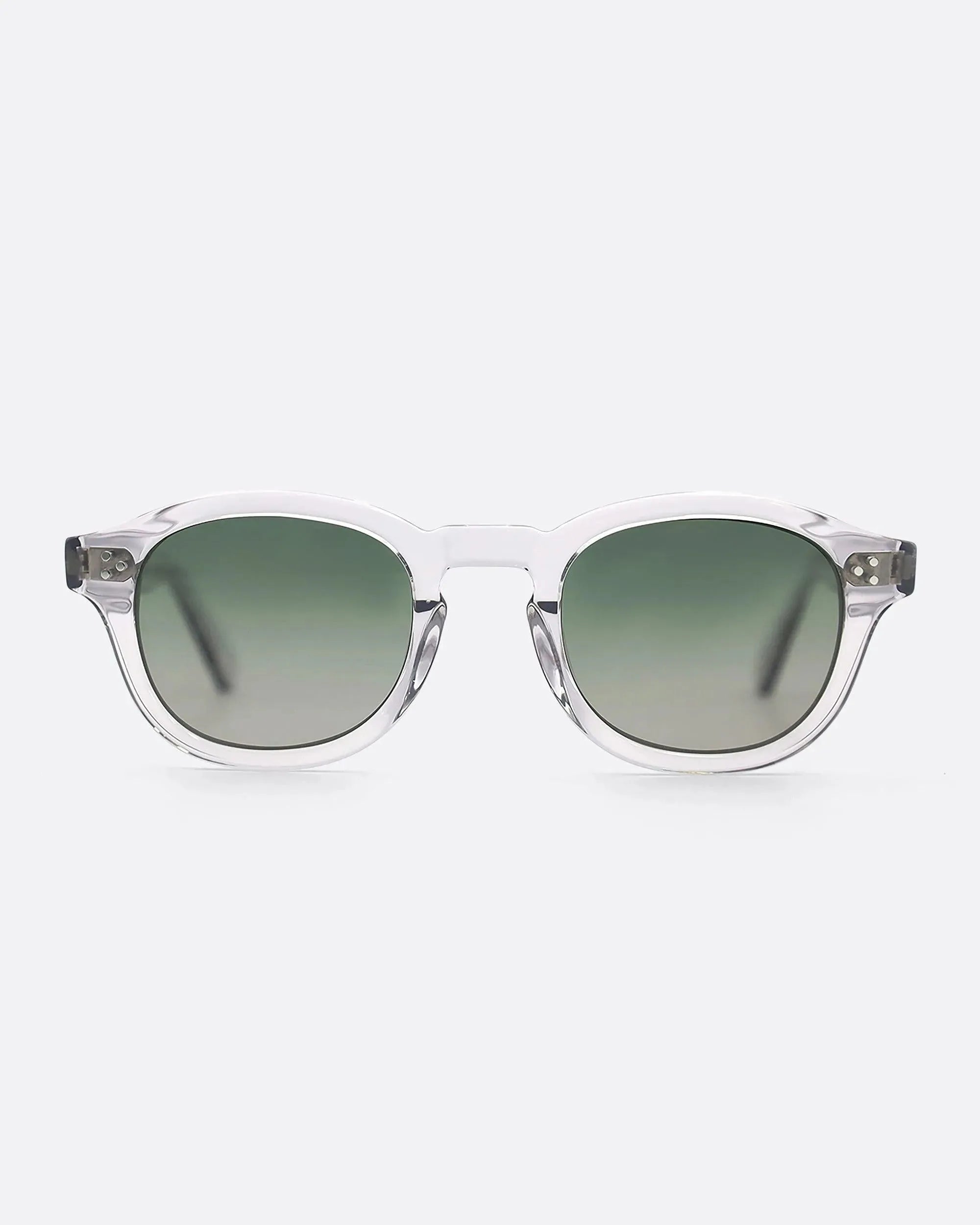 LINO - CRYSTAL GREEN sunglasses by OFFPRIX made of Italian Mazzucchelli™ acetate with ZEISS™ gradient polarized lenses