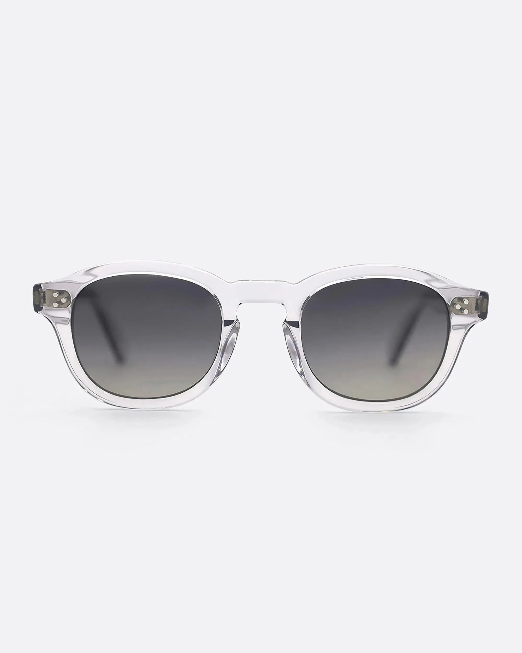 LINO - CRYSTAL GREY sunglasses by OFFPRIX made of Italian Mazzucchelli™ acetate with ZEISS™ gradient polarized lenses
