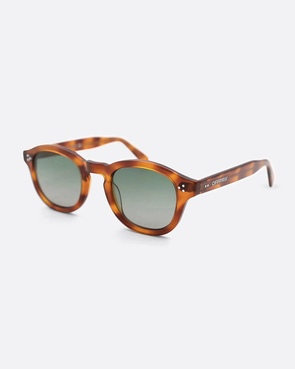 LINO - HAVANA GREEN sunglasses by OFFPRIX made of Italian Mazzucchelli™ acetate with ZEISS™ gradient polarized lenses
