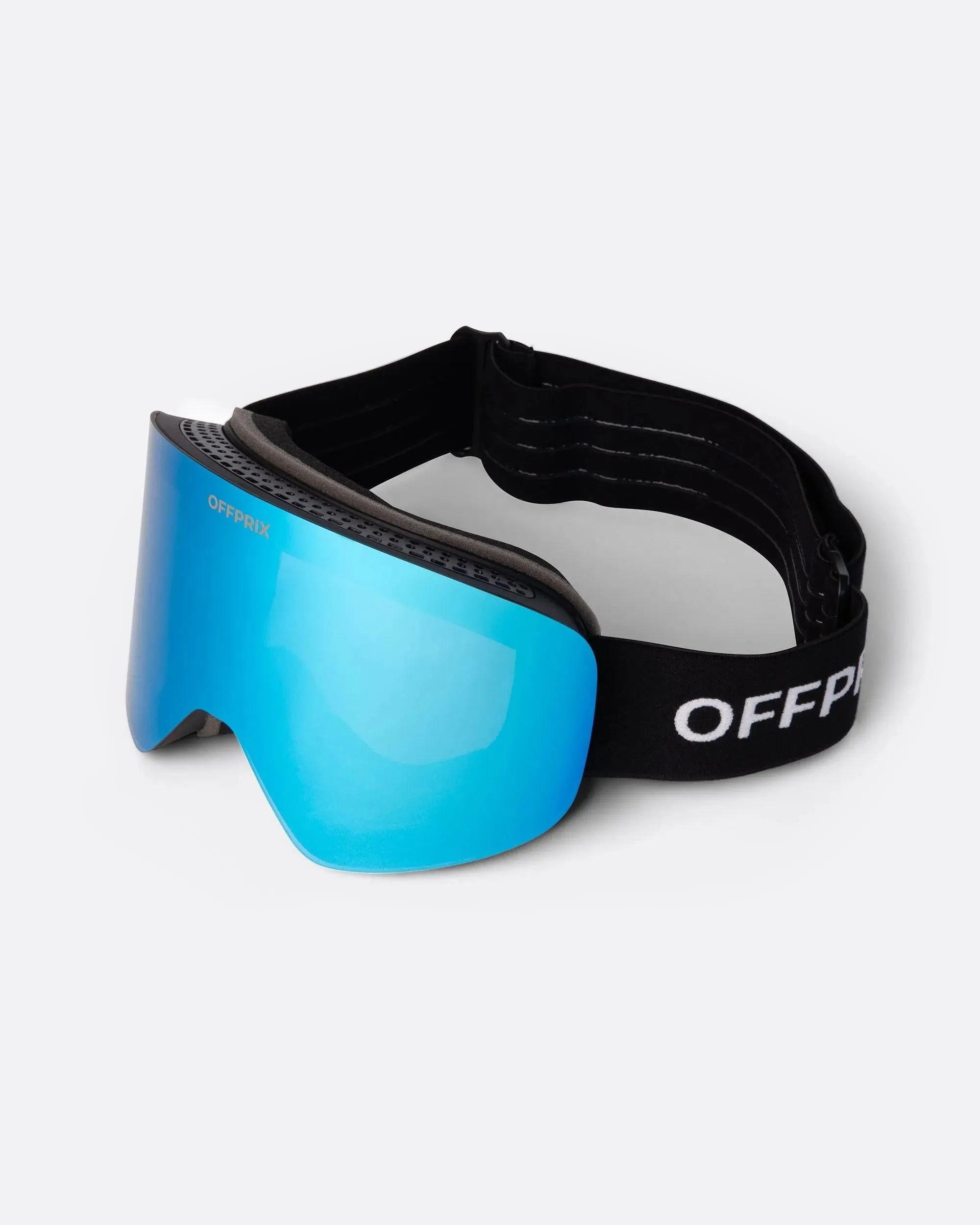 SKI 01 - BLUE ski goggles by OFFPRIX with anti-fog wide-view magnetic lens design