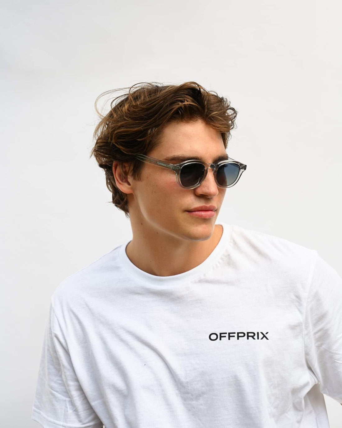 LINO - CRYSTAL BLUE sunglasses by OFFPRIX made of Italian Mazzucchelli™ acetate with ZEISS™ gradient polarized lenses