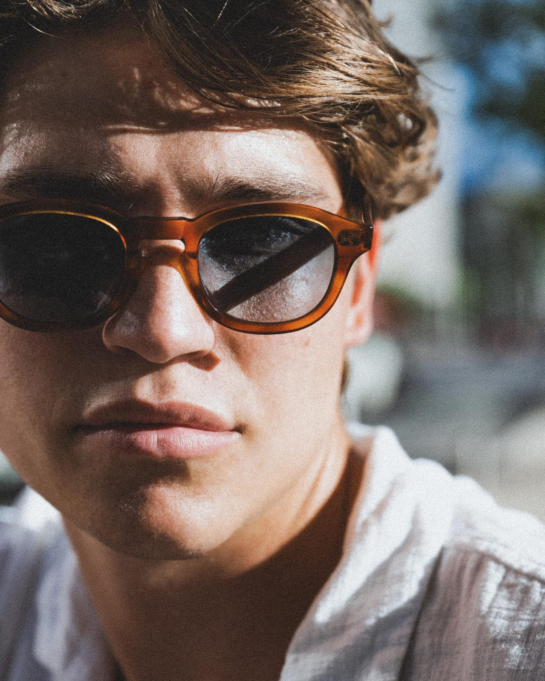 LINO - HAVANA BLUE sunglasses by OFFPRIX made of Italian Mazzucchelli™ acetate with ZEISS™ gradient polarized lenses