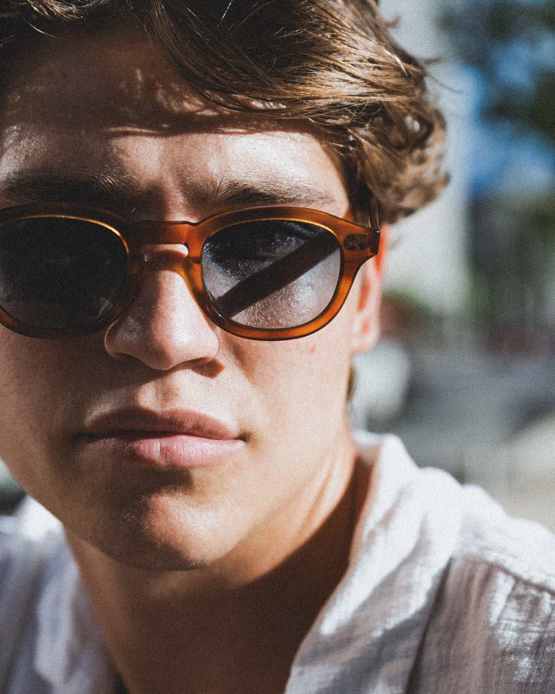 LINO - HAVANA BLUE sunglasses by OFFPRIX made of Italian Mazzucchelli™ acetate with ZEISS™ gradient polarized lenses