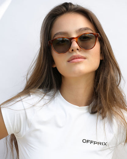03 - HAVANA BROWN sunglasses by OFFPRIX made of Italian Mazzucchelli™ acetate with ZEISS™ gradient polarized lenses