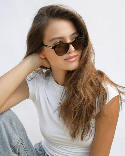 03 - TORTOISE BROWN sunglasses by OFFPRIX made of Italian Mazzucchelli™ acetate with ZEISS™ gradient polarized lenses