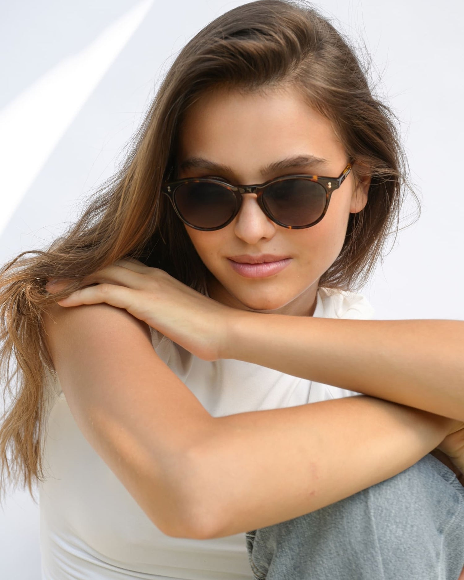 03 - TORTOISE GREY sunglasses by OFFPRIX made of Italian Mazzucchelli™ acetate with ZEISS™ gradient polarized lenses