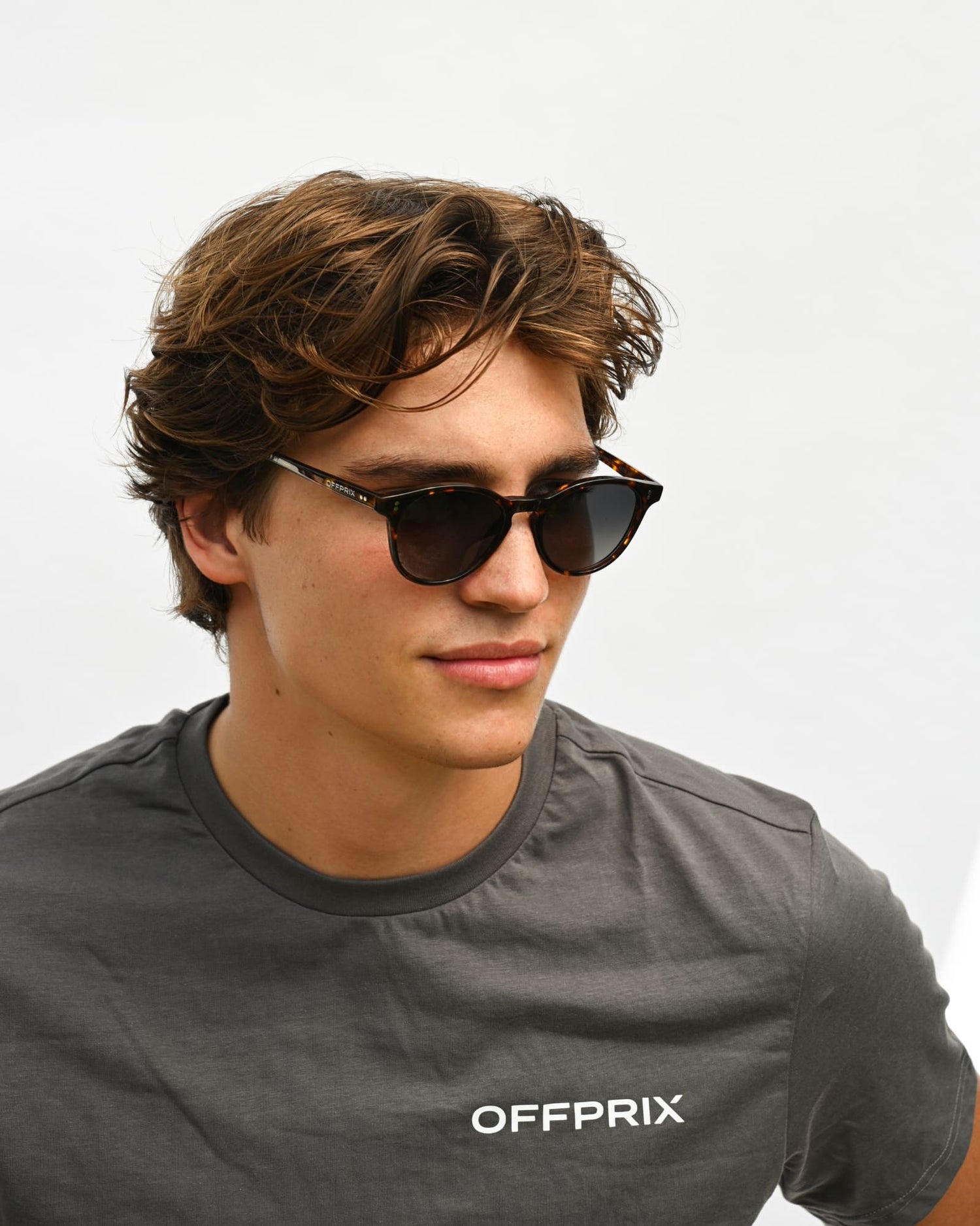 03 - TORTOISE GREY sunglasses by OFFPRIX made of Italian Mazzucchelli™ acetate with ZEISS™ gradient polarized lenses