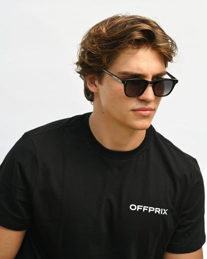 04 - BLACK sunglasses by OFFPRIX made of Italian Mazzucchelli™ acetate with ZEISS™ gradient polarized lenses