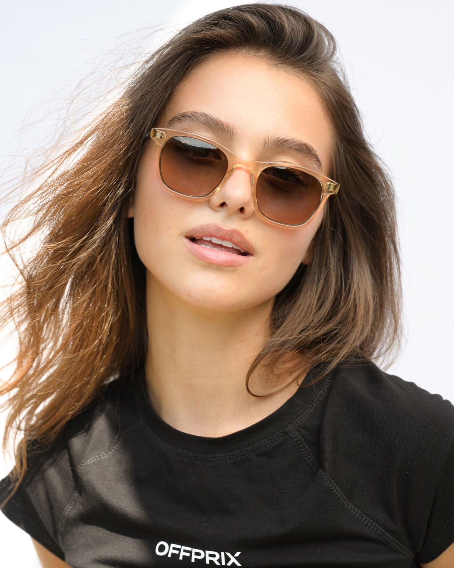 04 - ECRU BROWN sunglasses by OFFPRIX made of Italian Mazzucchelli™ acetate with ZEISS™ gradient polarized lenses